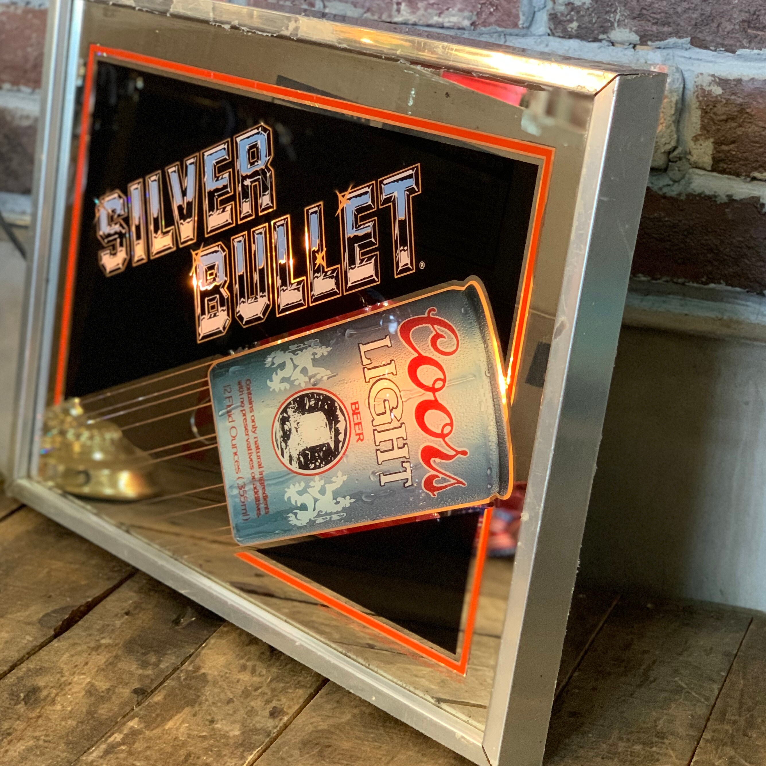 COORS LIGHT SILVER BULLET ライトアップミラーサイン