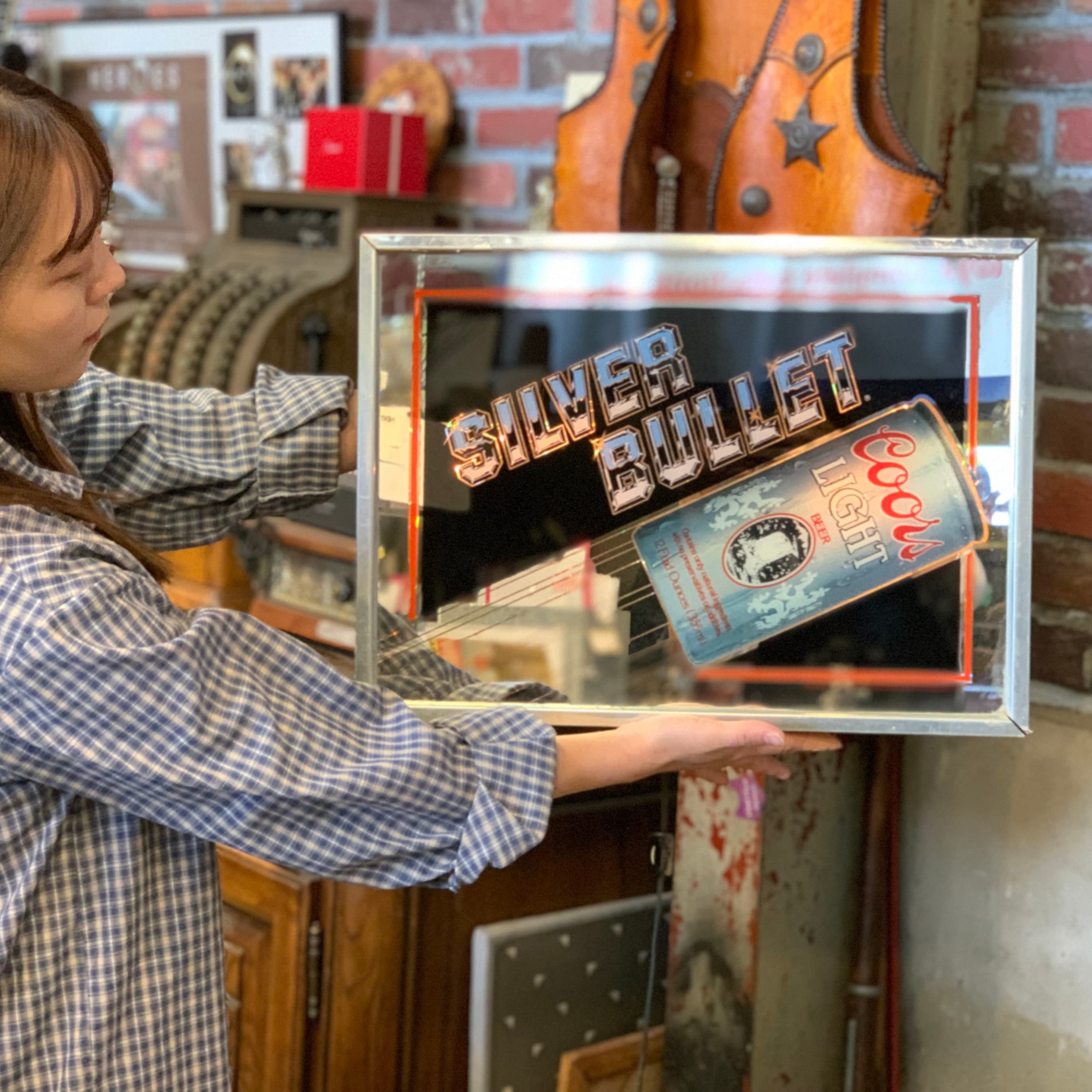 クアーズビール　電飾ミラーサイン クアーズビール 電飾ミラーサイン Coors Beer Handmade LED Neon Sign