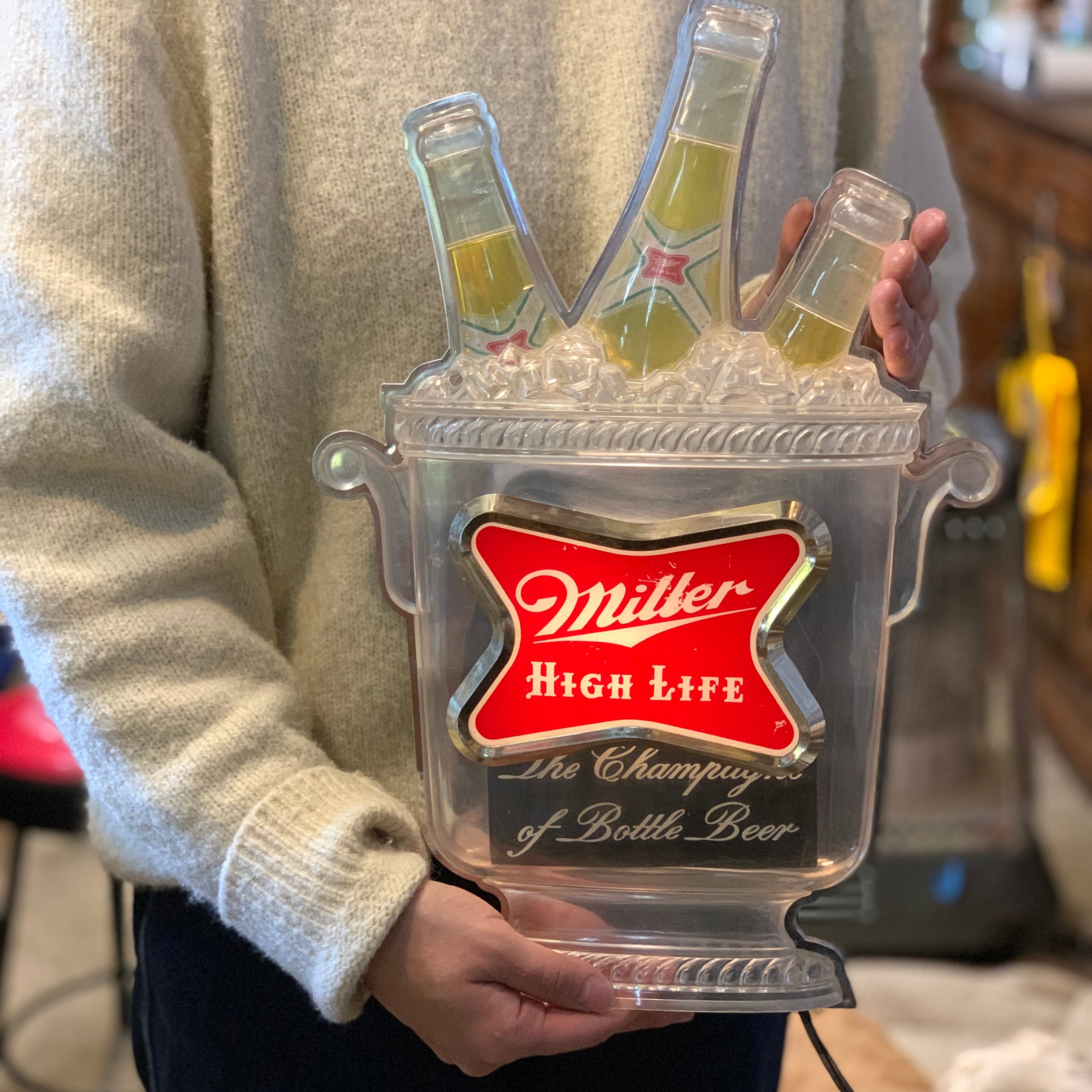 50's ミラービール HIGH LIFE ビンテージ サークル メタルトレー