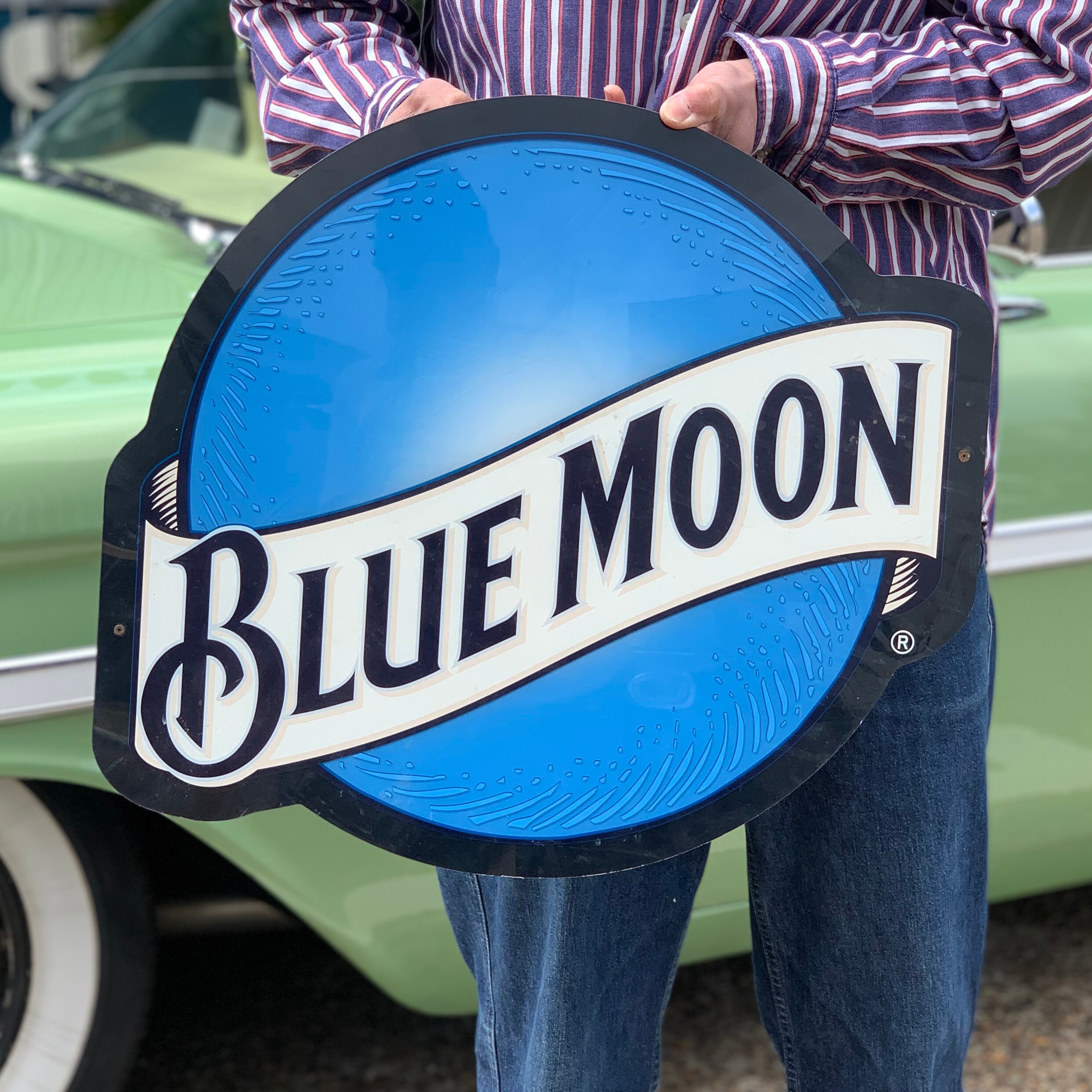 Blue Moon ビンテージサインボード】 Blue Moon ビンテージサインボード】