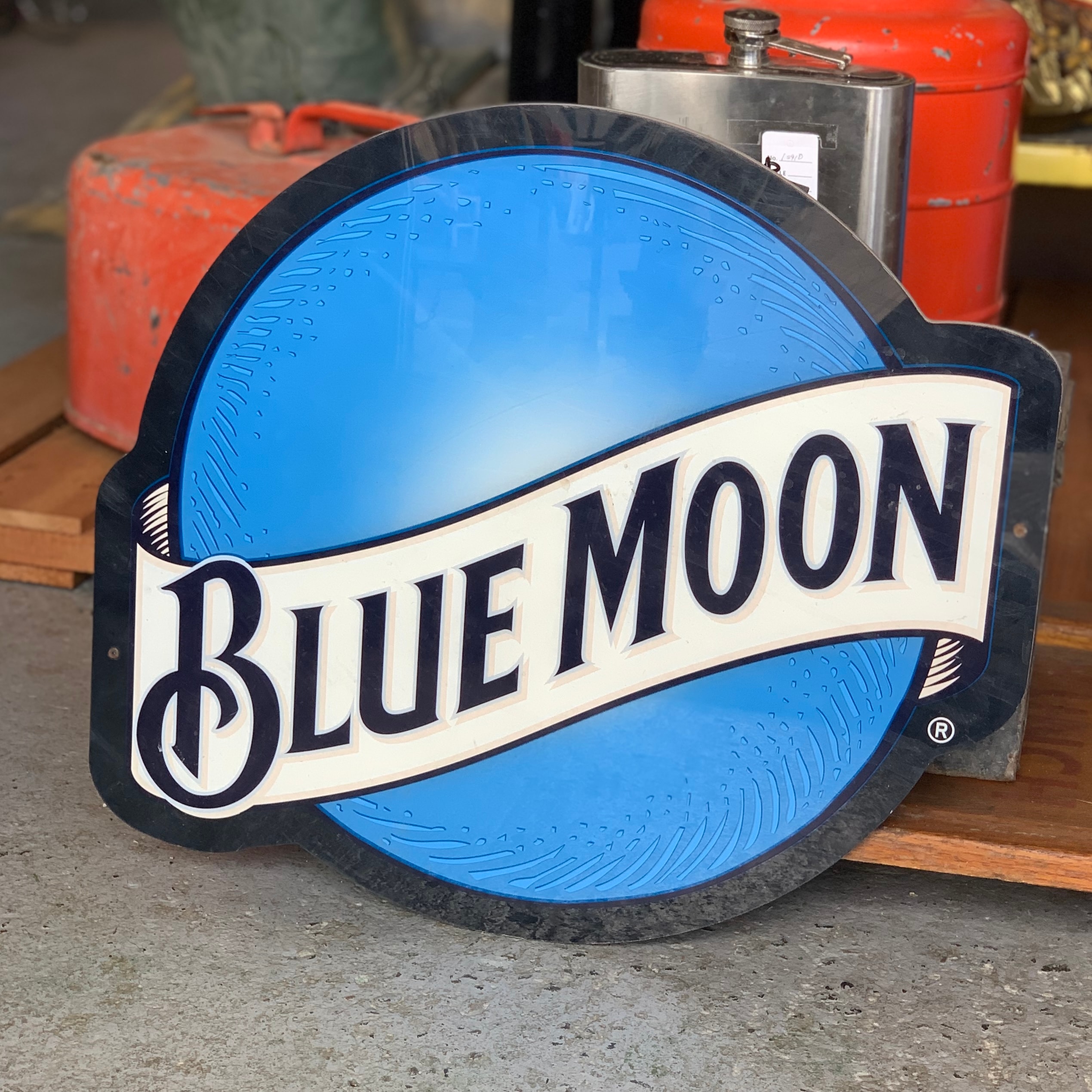 Blue Moon ビンテージサインボード】 Blue Moon ビンテージサインボード】