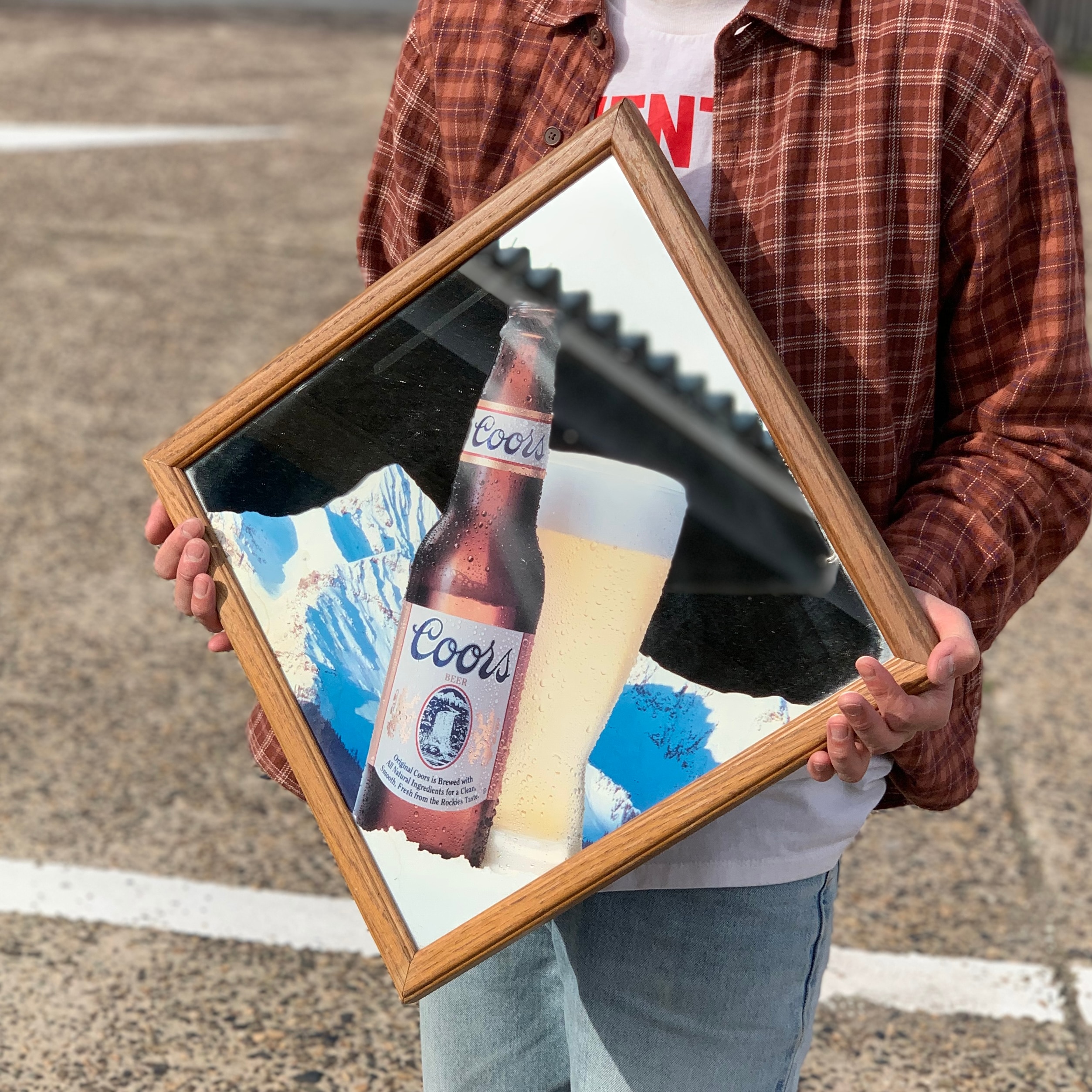 Coors Light パブミラー　1980年代に購入 Coors Light パブミラー アンティーク Coors LIGHT ヴィンテージ