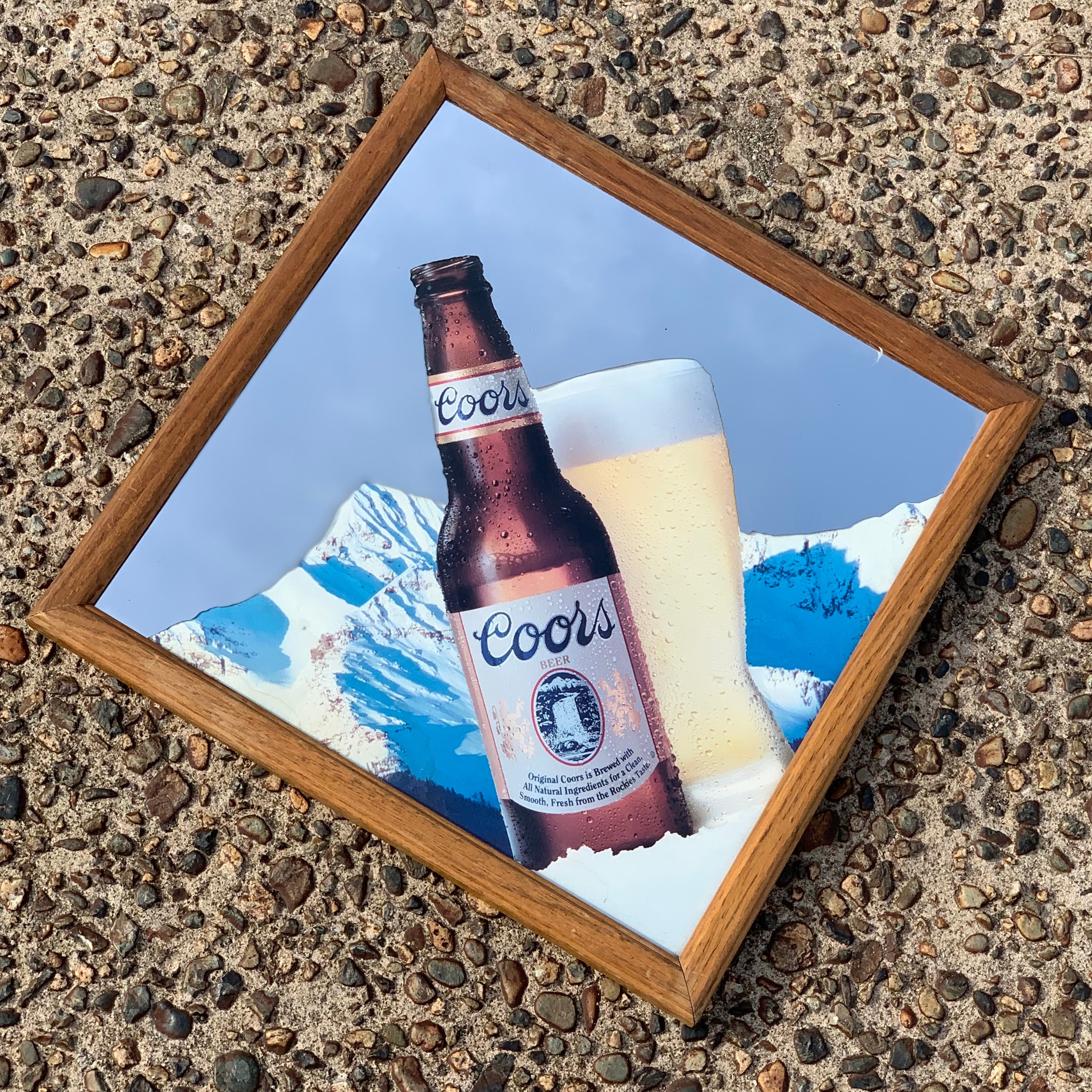 Coors Light パブミラー　アンティーク Coors Light ヴィンテージパブミラー