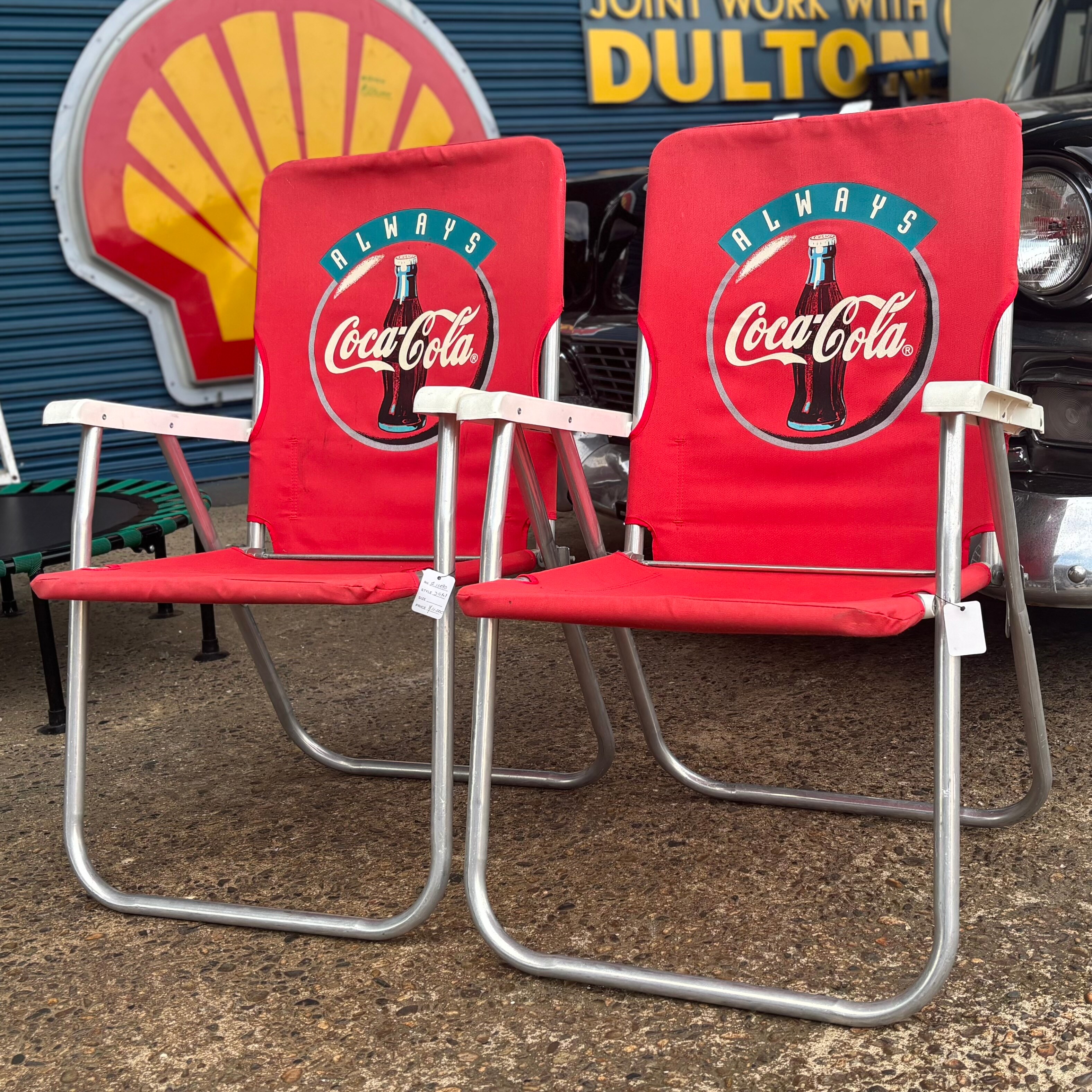 Coca-Cola ヴィンテージ 折りたたみ椅子 赤 Coca-Cola ヴィンテージ