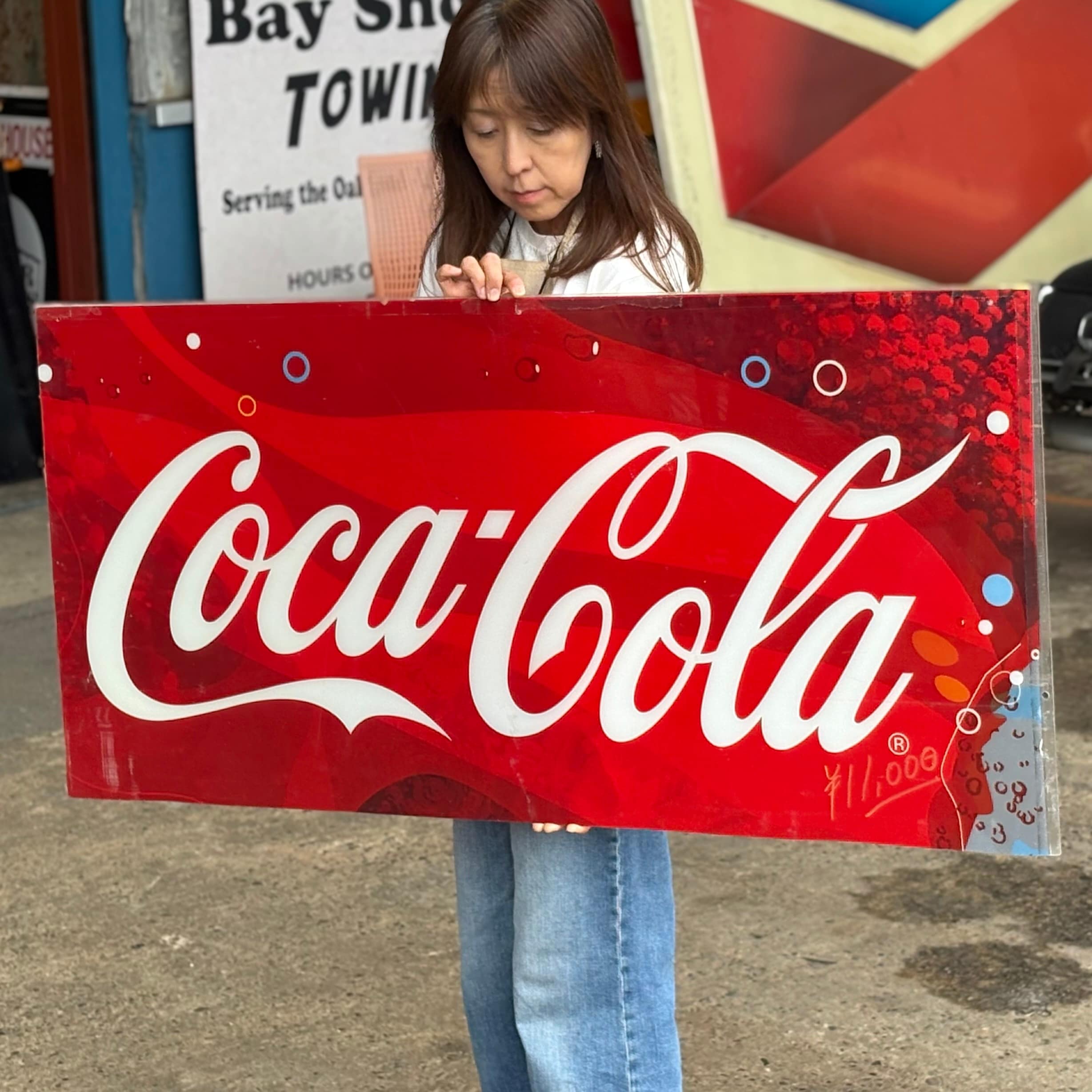 コカ・コーラ アクリル 看板 希少 Yahoo!オークション -「コカコーラ 看板 昭和」(コカ・コーラ