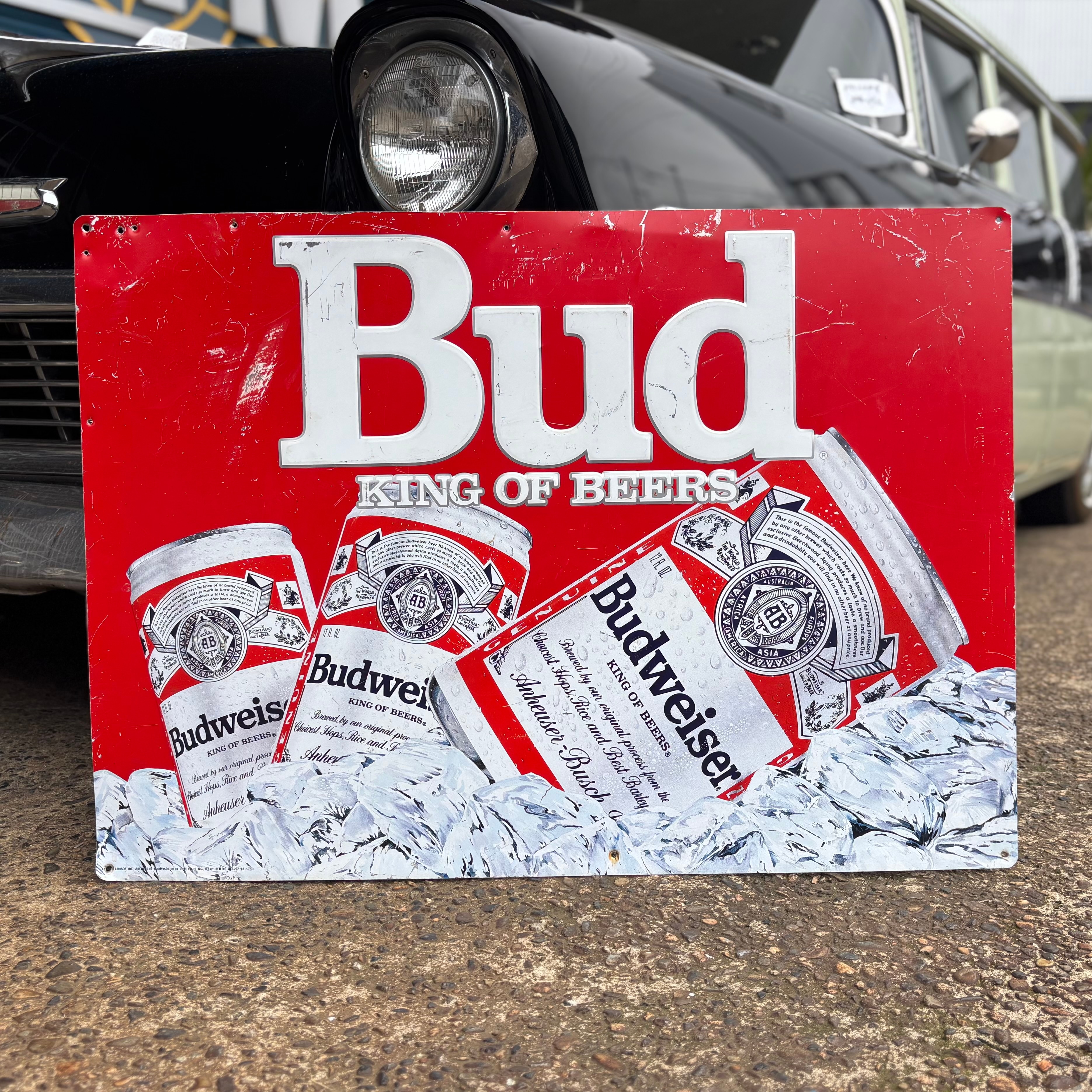 BIG 看板 メタルサイン BUDWEISER バドワイザー ST0239 BIG 看板 メタルサイン BUDWEISER バドワイザー ST0239