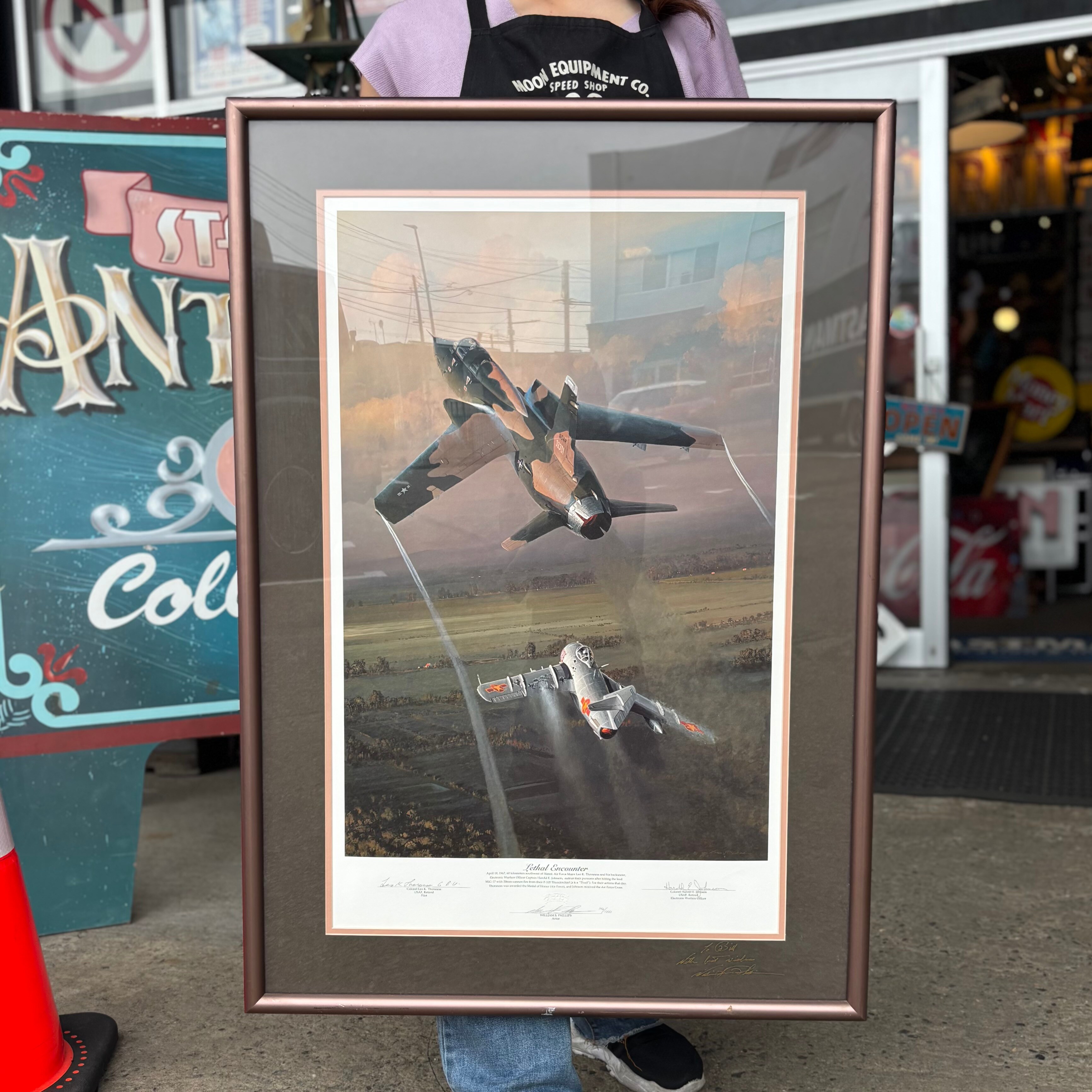 ヴィンテージ】“Lethal Encounter” F-4 ファントムII 戦闘機 アート