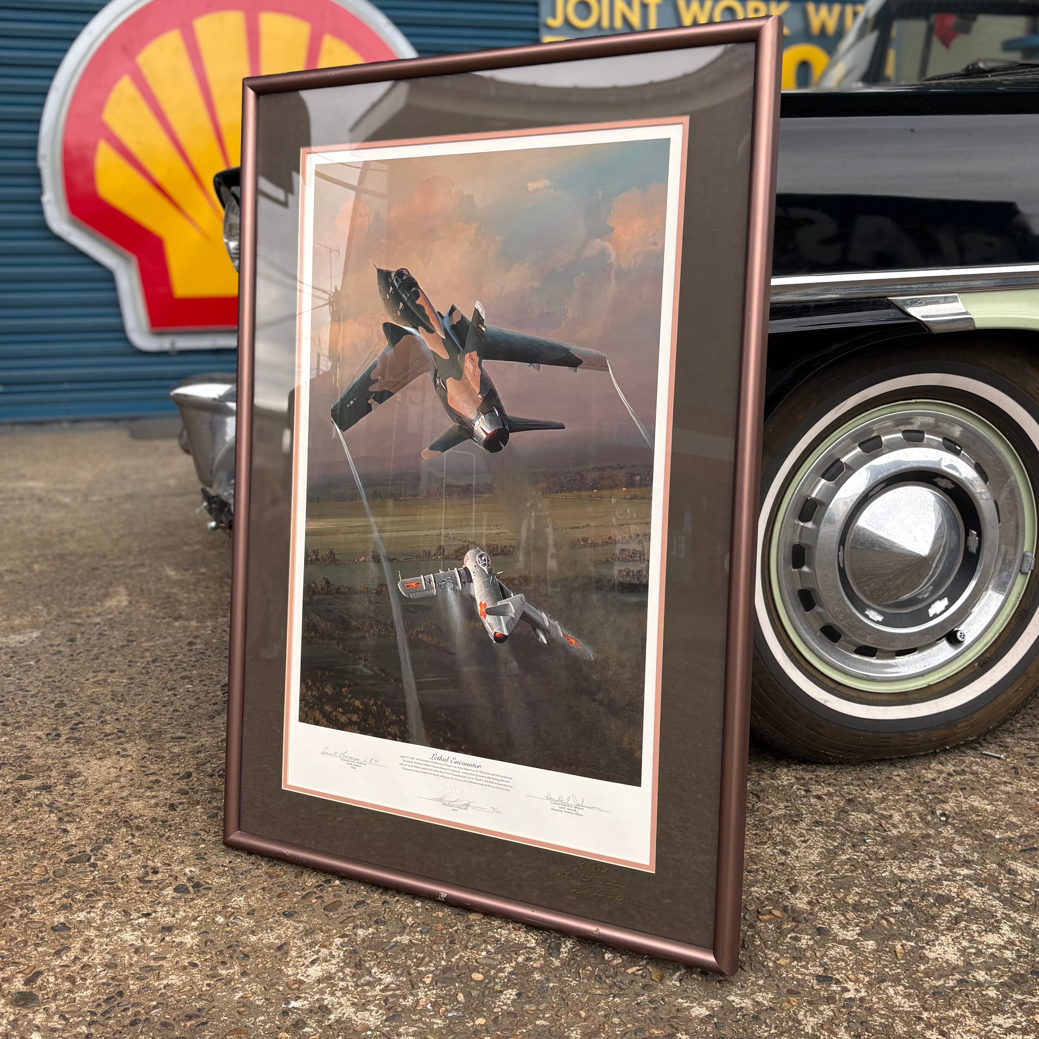 ヴィンテージ】“Lethal Encounter” F-4 ファントムII 戦闘機 アート