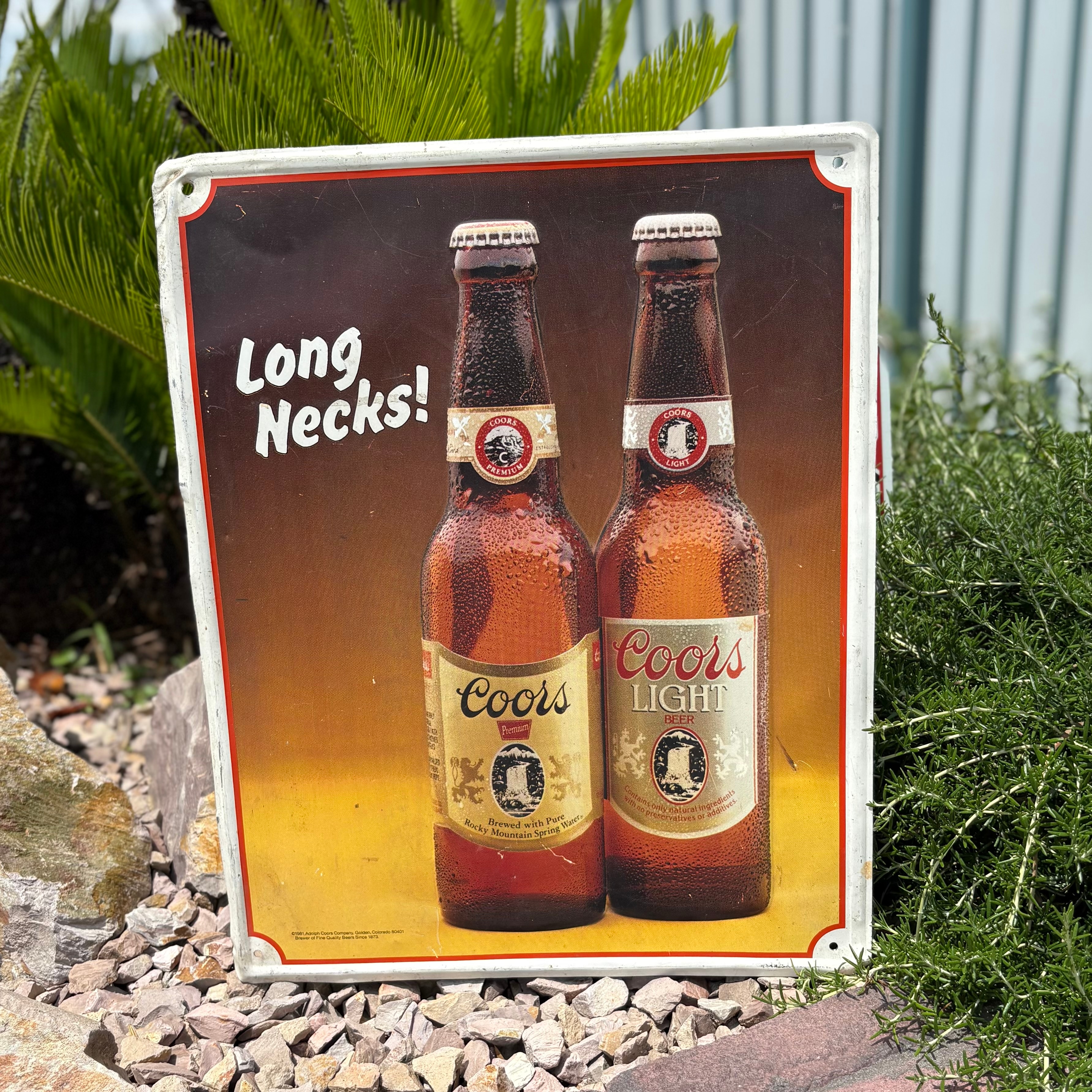 Coors ビールロングネック メタルサイン