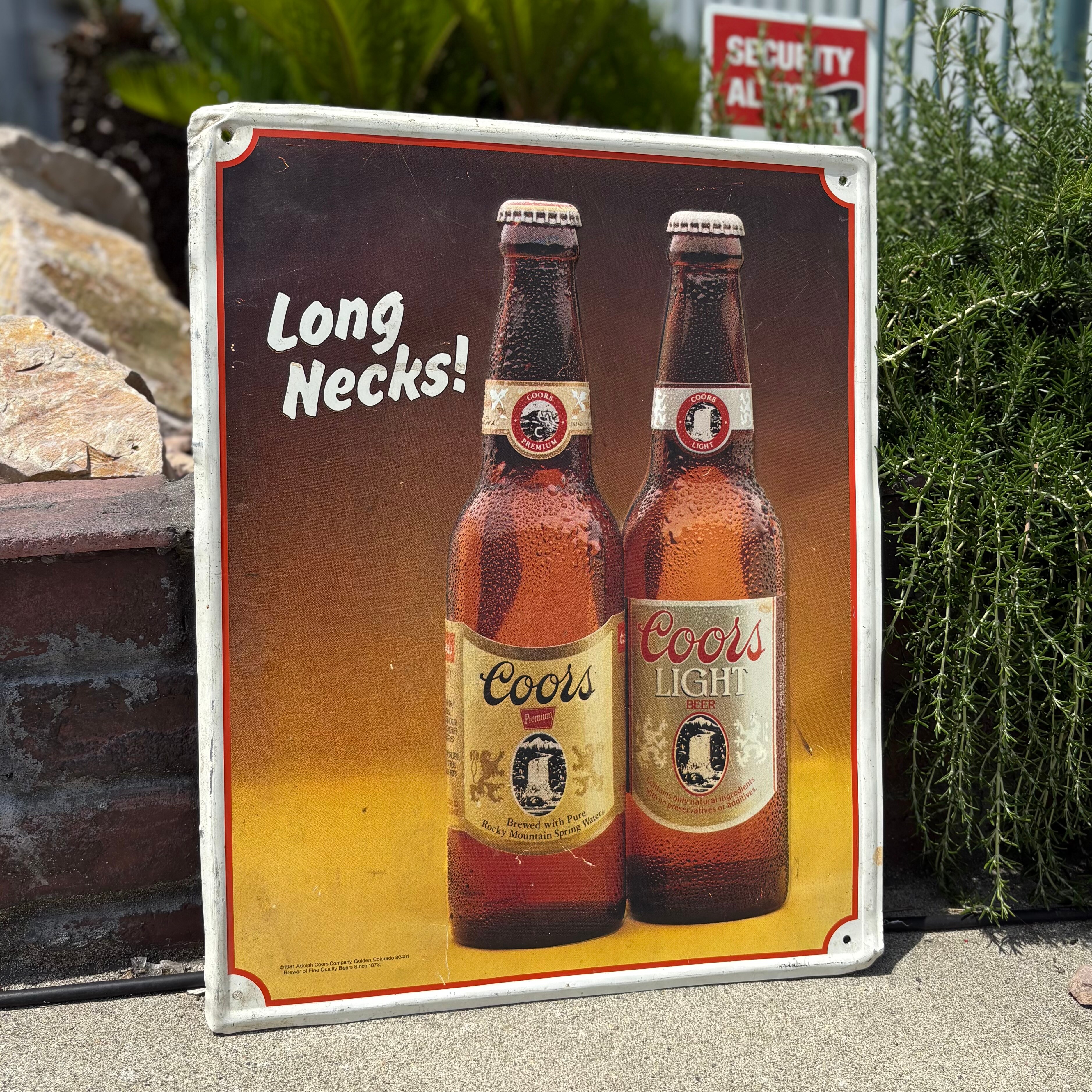 Coors ビールロングネック メタルサイン
