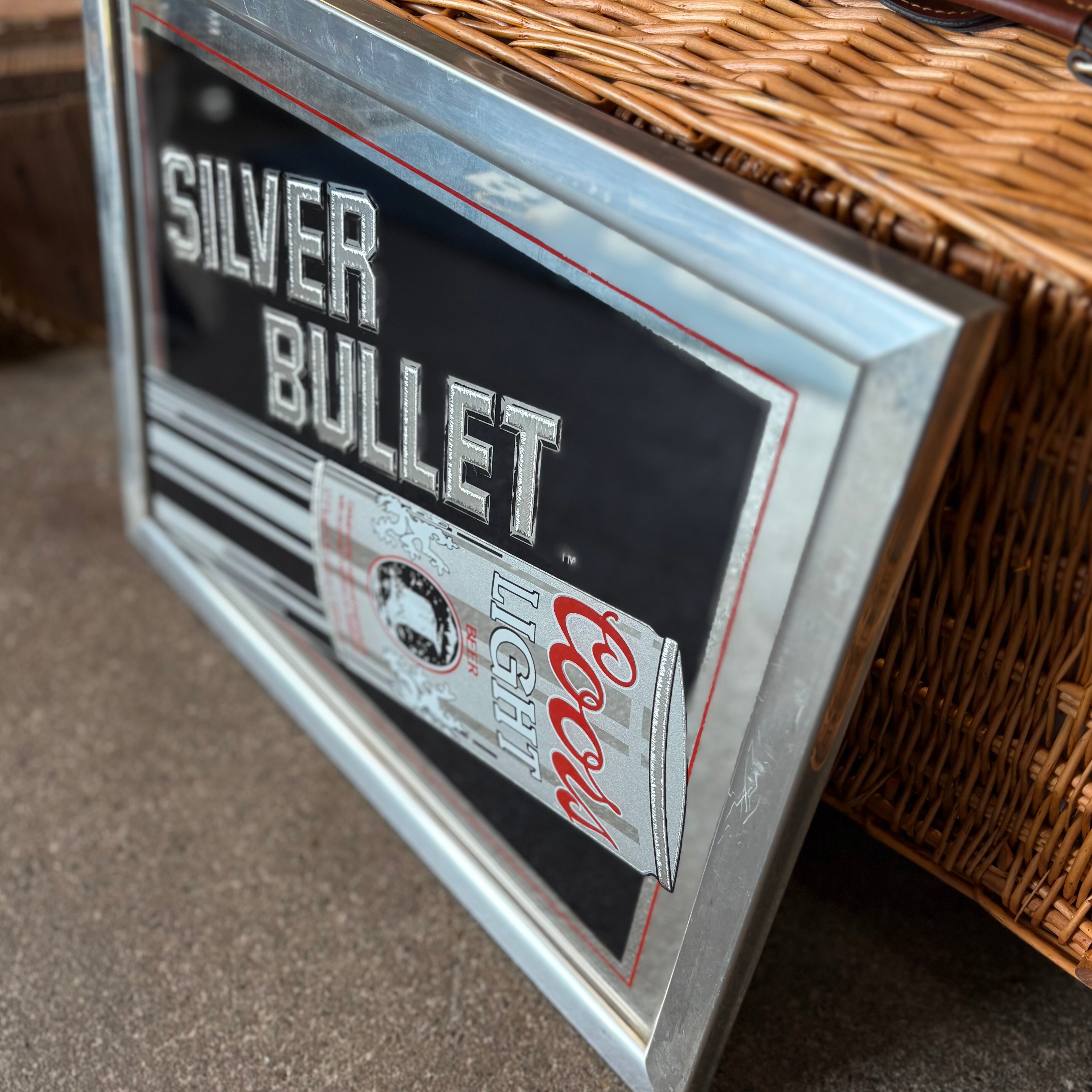 Coors Light “SILVER BULLET” ヴィンテージパブミラー