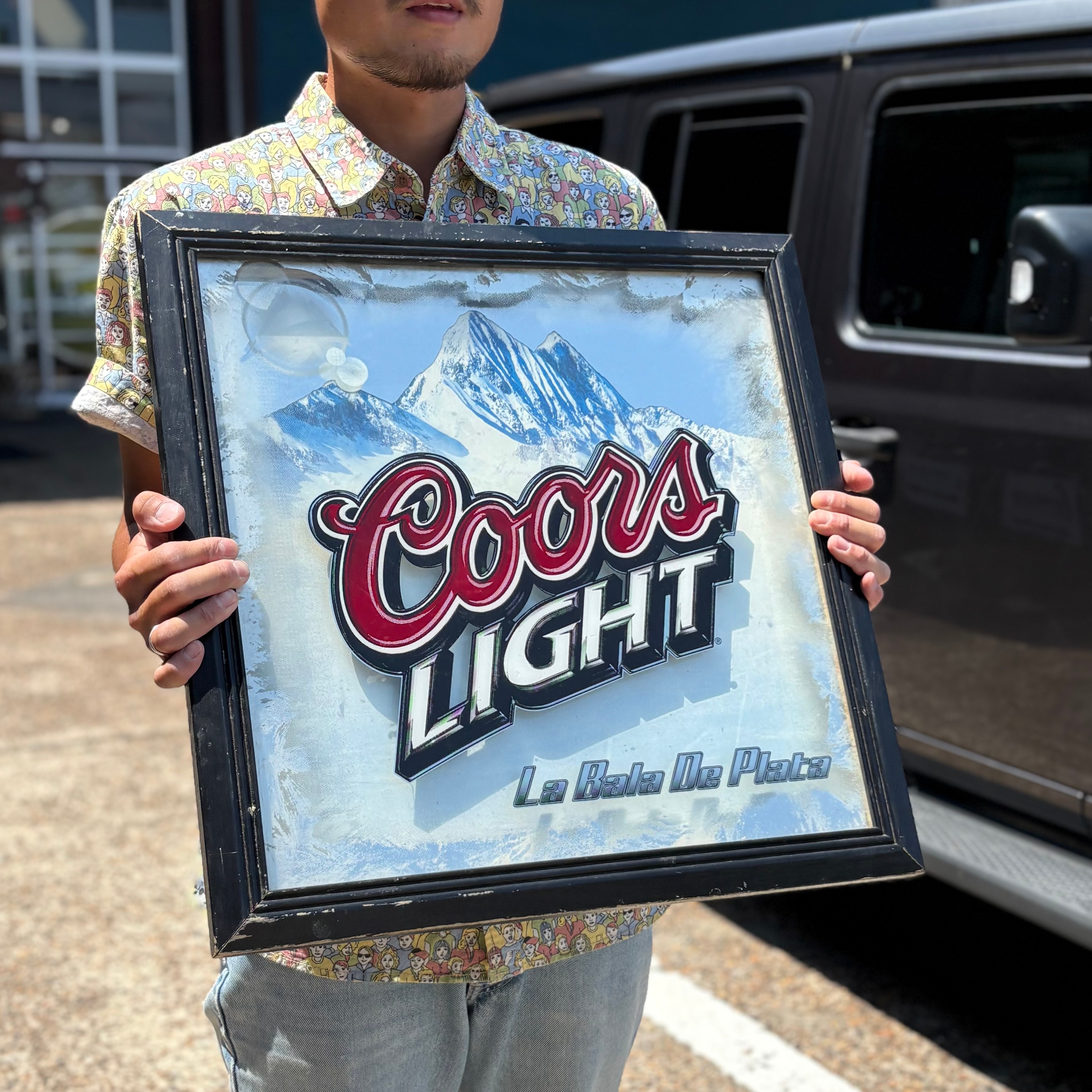 Coors Light パブミラー　アンティーク Coors Light ヴィンテージパブミラー