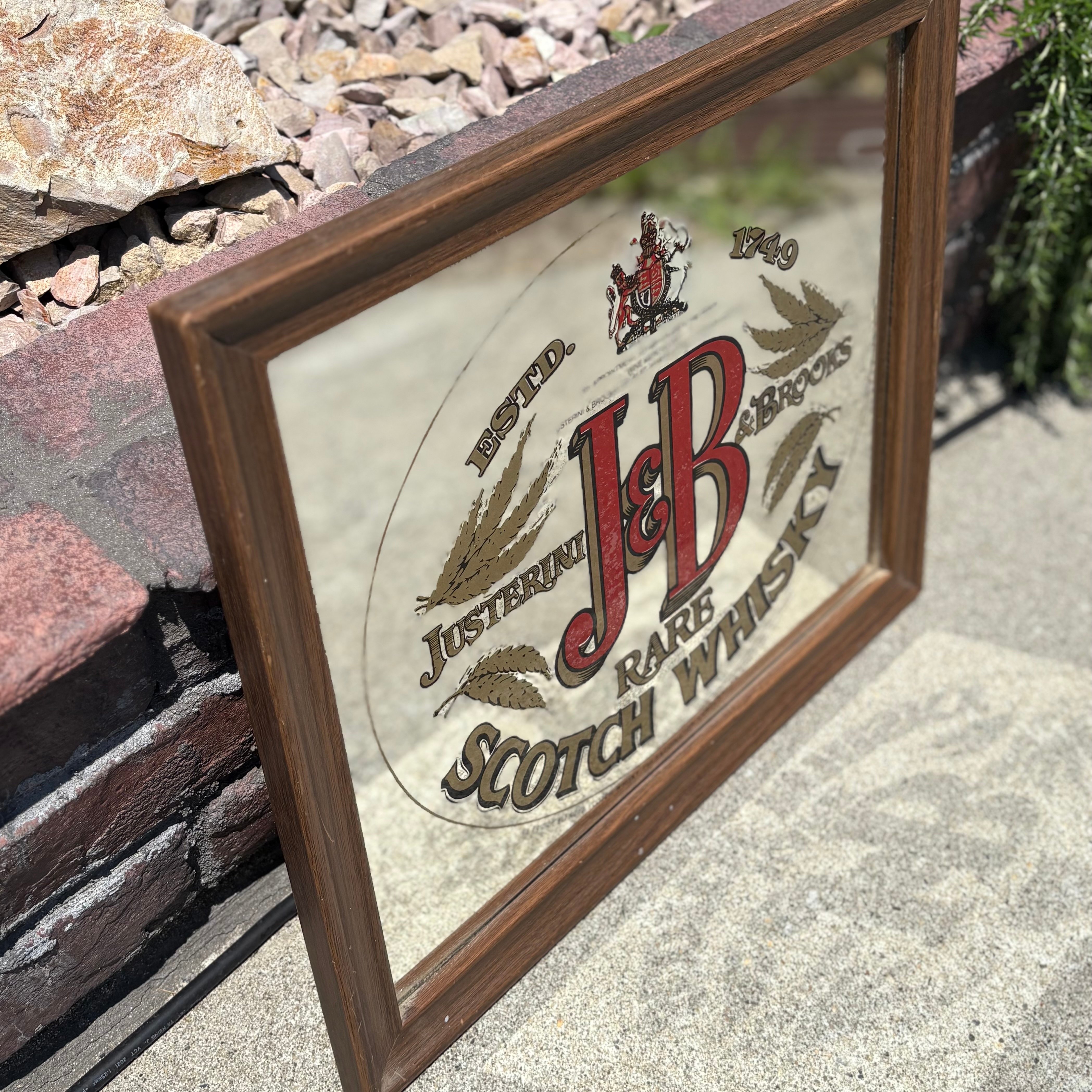 ヴィンテージ J&B スコッチウイスキー パブミラー