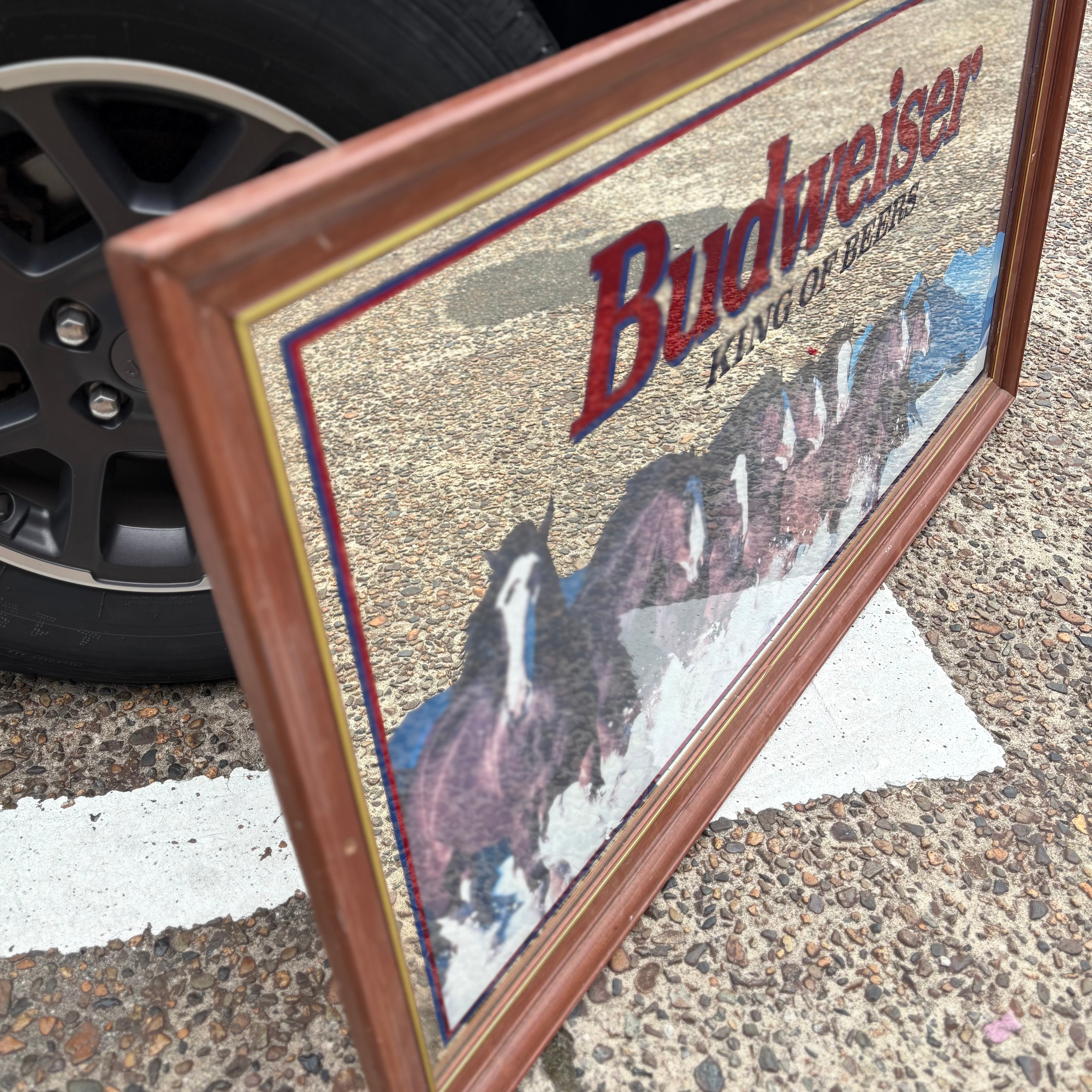 Budweiser バドワイザー オールド パブミラー ビッグサイズ 鏡