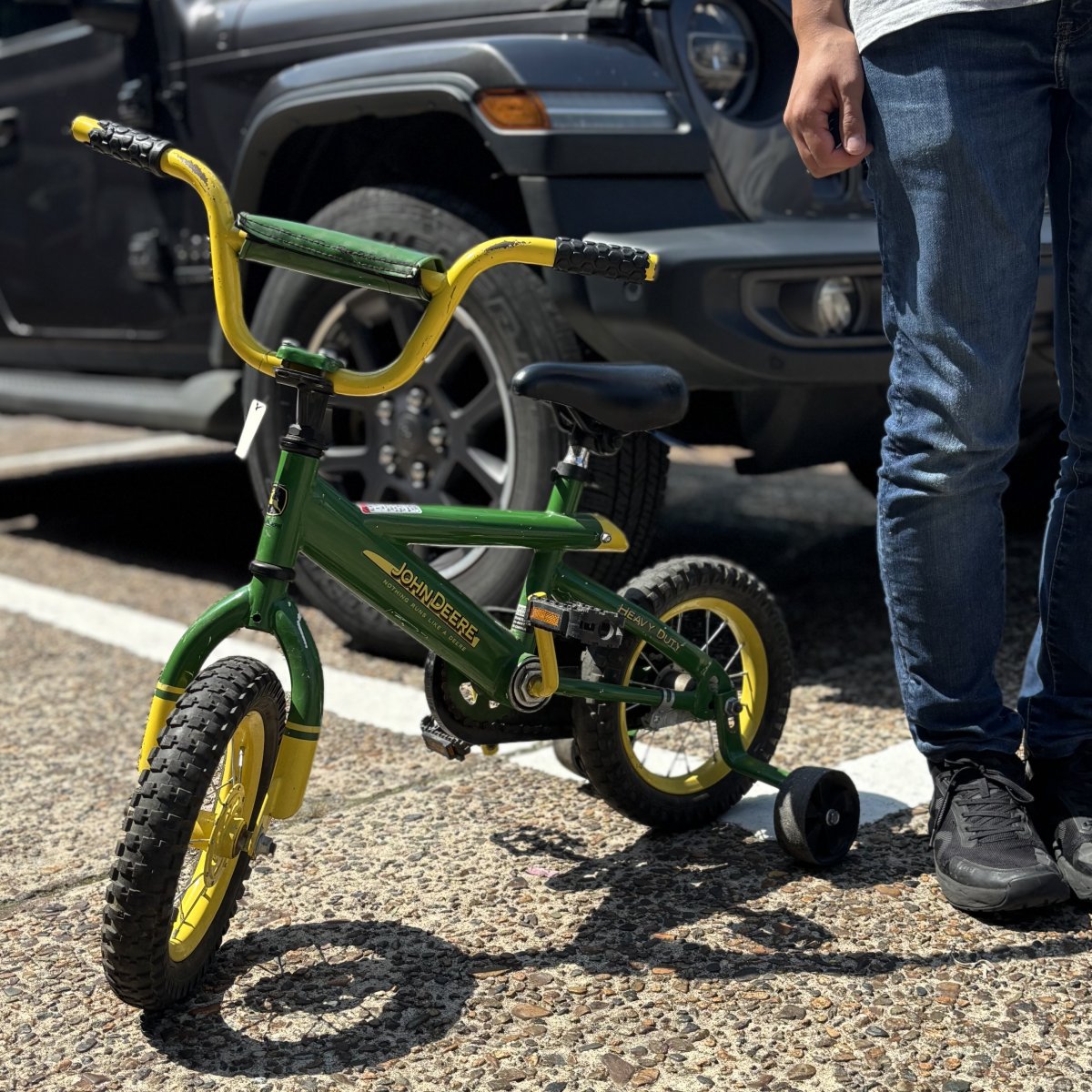 John Deere ジョンディア　子供　自転車　補助輪　付き John Deere ジョンディア 子供 自転車 補助輪 付き