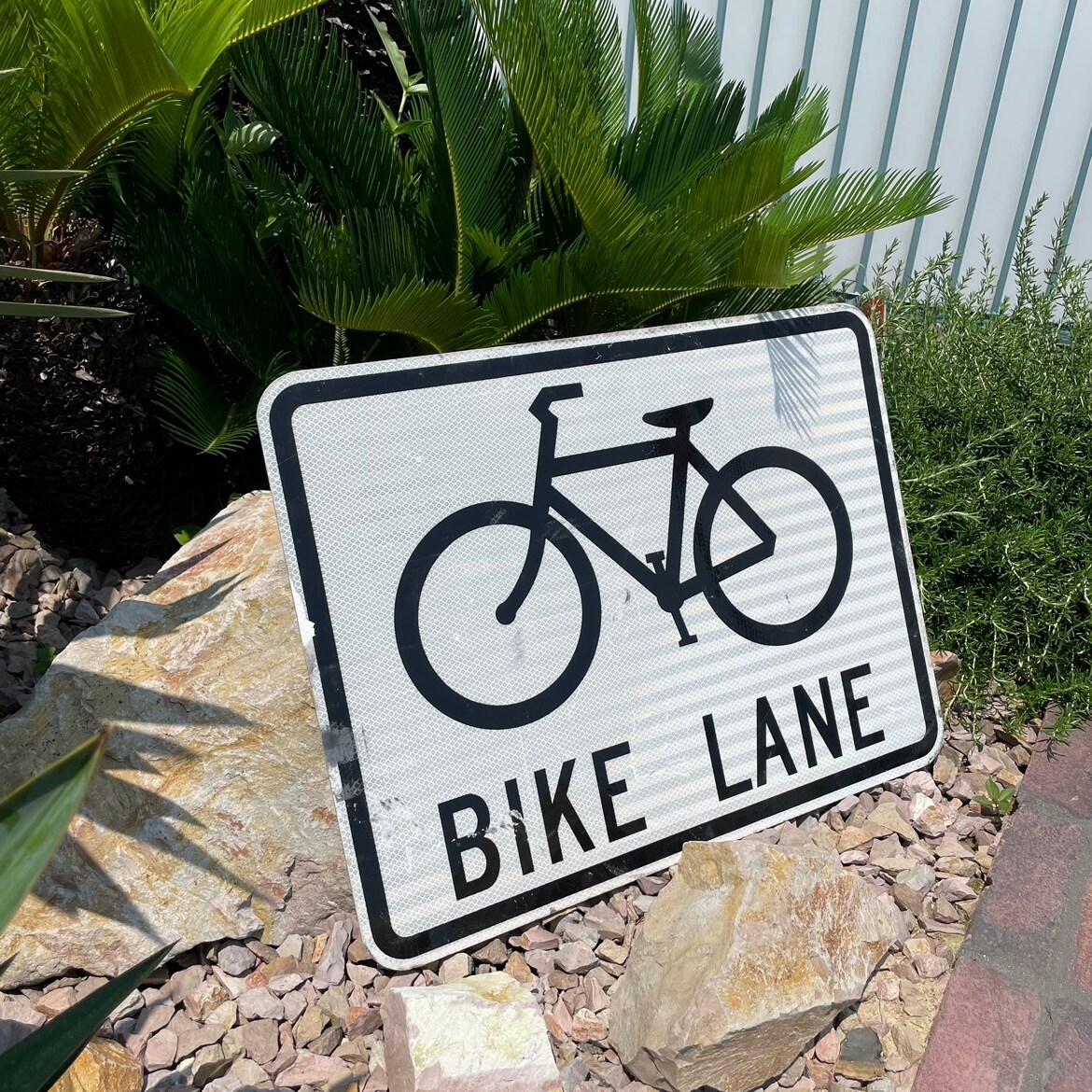 自転車　ロードサイン U.S Vintage Road Sign “BIKE LANE”