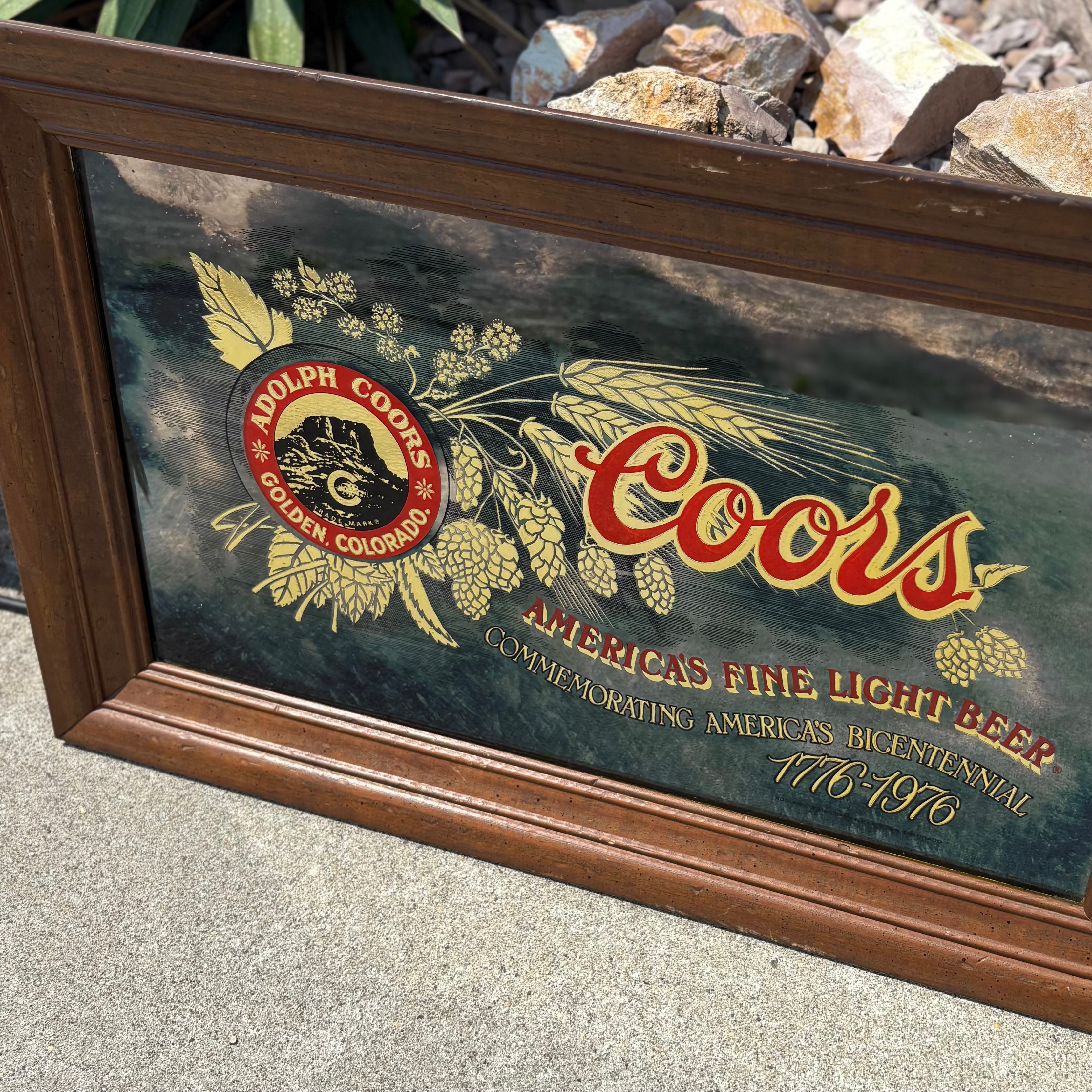 Coors ビンテージ パブミラー〈アメリカ建国200周年記念モデル