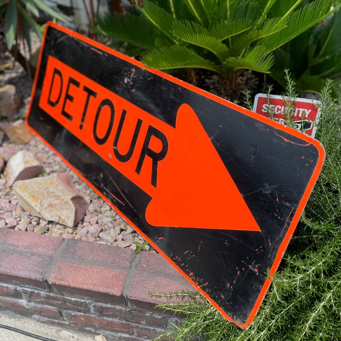U.S Vintage Road Sign “DETOUR”