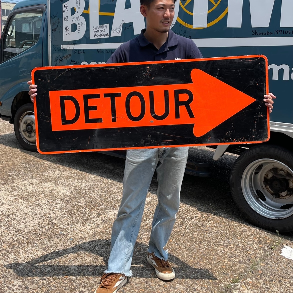 U.S Vintage Road Sign “DETOUR”