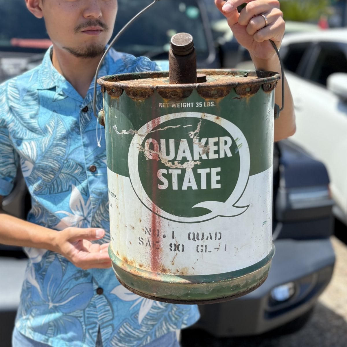 値下げ！アメリカン　ビンテージ　オイル缶　燃料缶　モーニングスターワークス 楽天市場】ヴィンテージ オイル缶 STP [2] 添加剤 ガレージ
