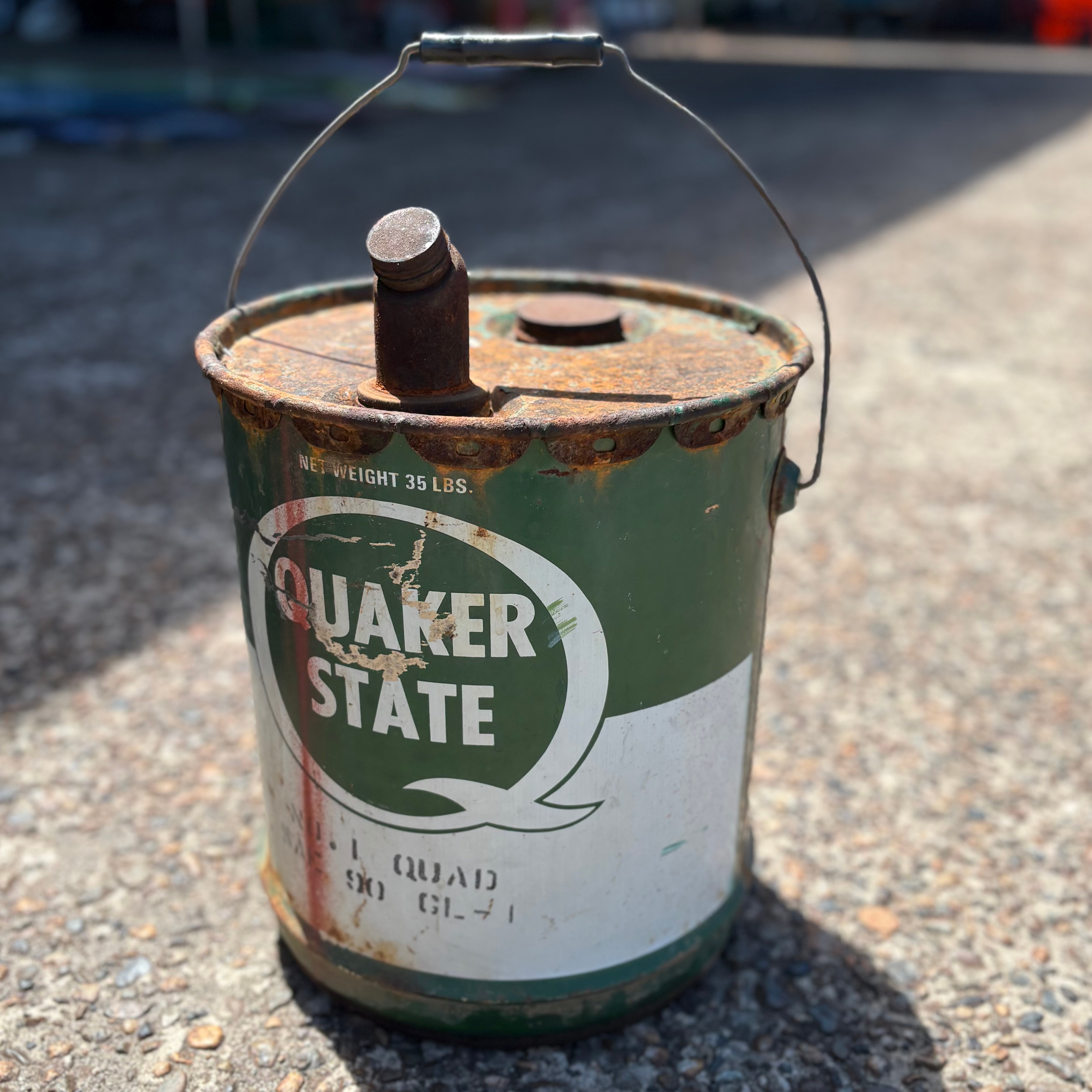 Vintageオイル缶　 クエーカーステート　 フィリップス66 QUAKER STATE ヴィンテージオイル缶