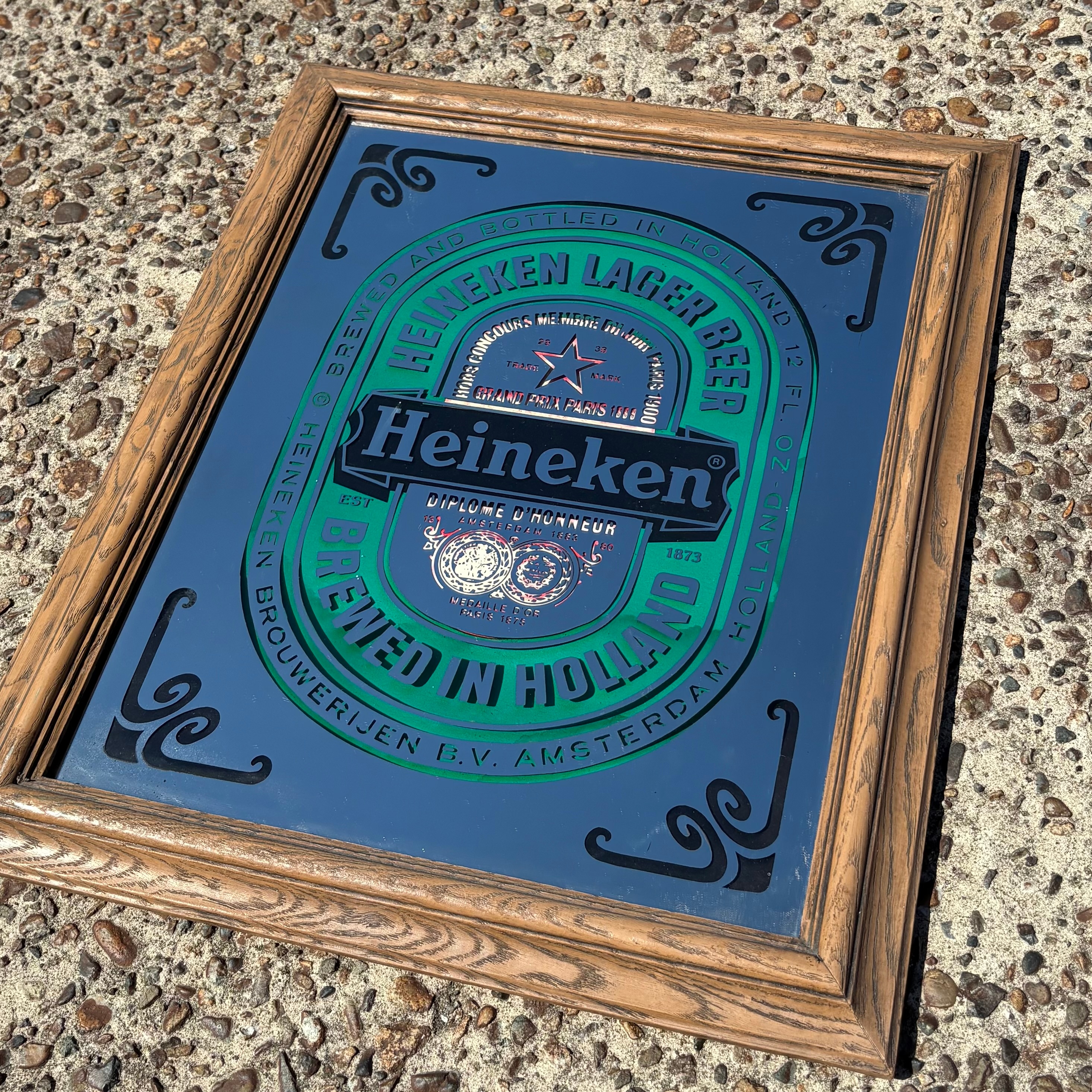 ハイネケン　パブミラー　ディプロマ・ド・オノール 1983 Heineken ヴィンテージ パブミラー