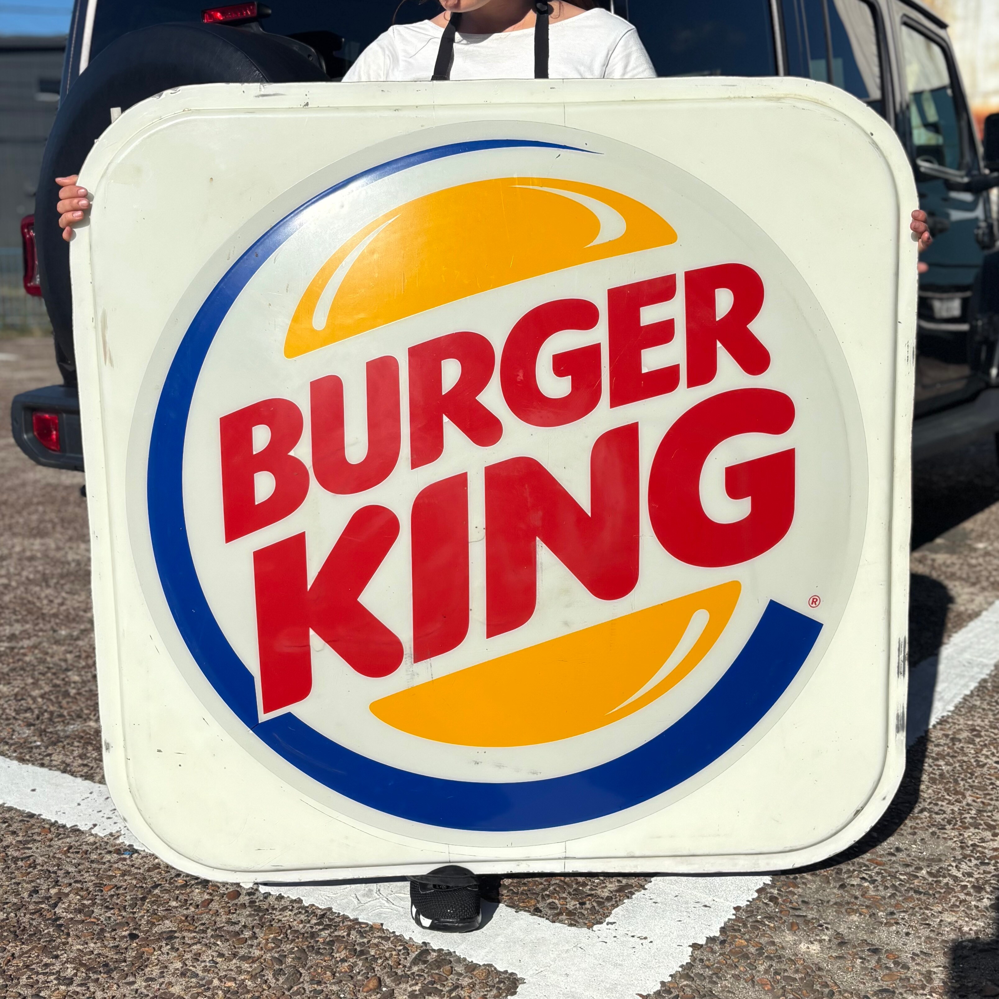 バーガーキング　USA サイン　ストアディスプレイ　店舗用　ガレージ BURGER KING Logo Sign – Large Store Display Panel