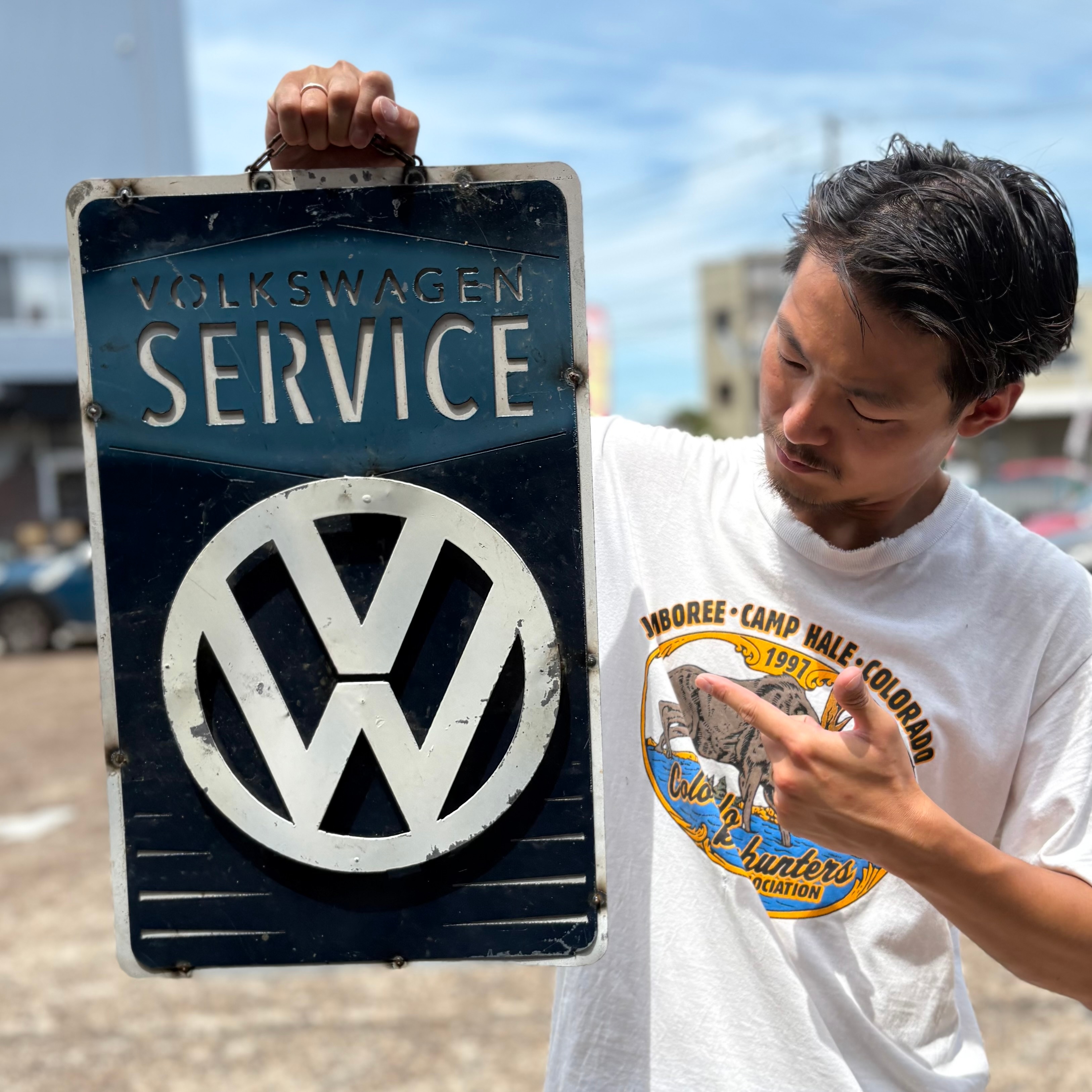 N*.様 【レトロ】Volkswagen SERVICE 金属製 看板 Amazon.com: Volkswagen Service Metal Sign - Vintage