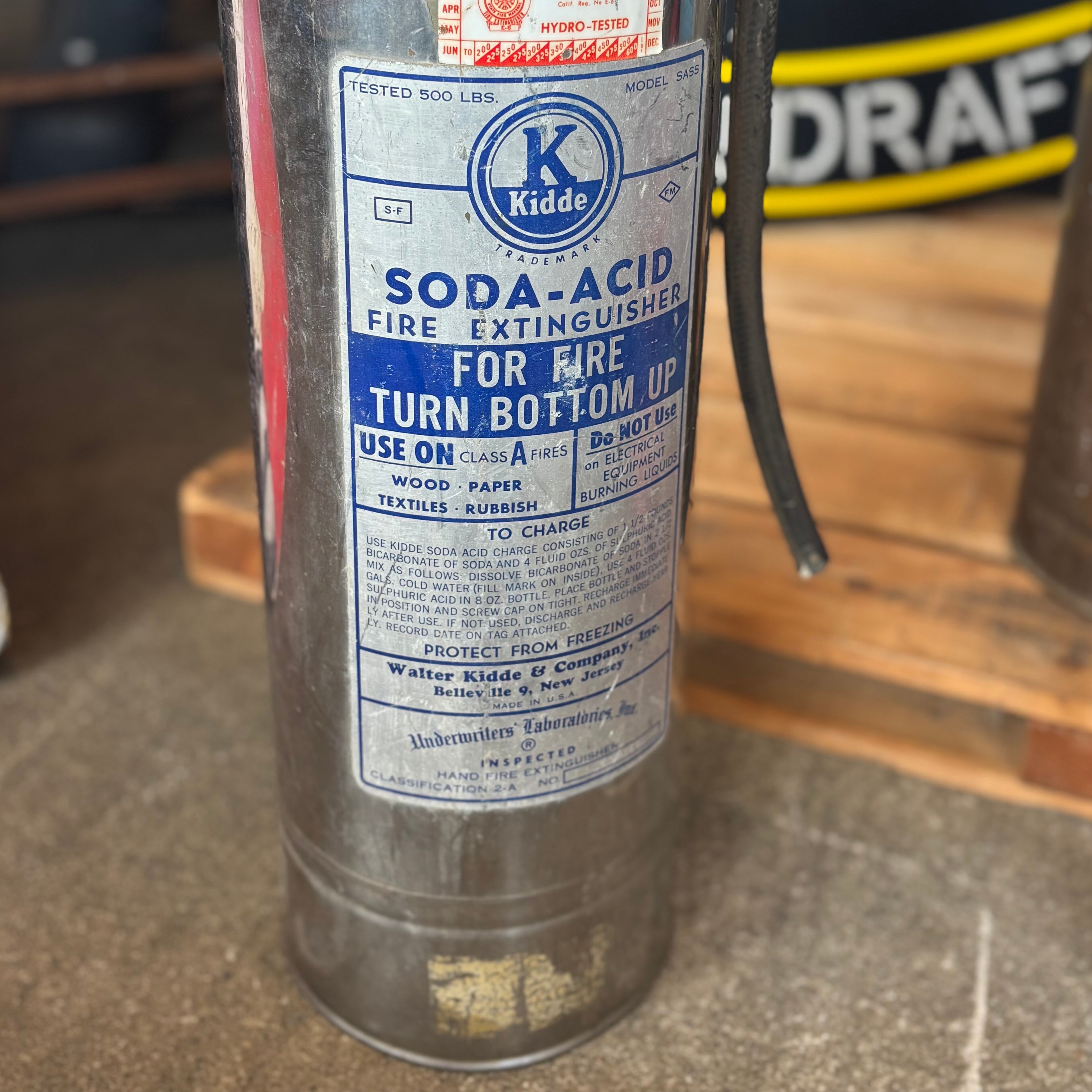 Vintage Kidde Soda-Acid Fire Extinguisher