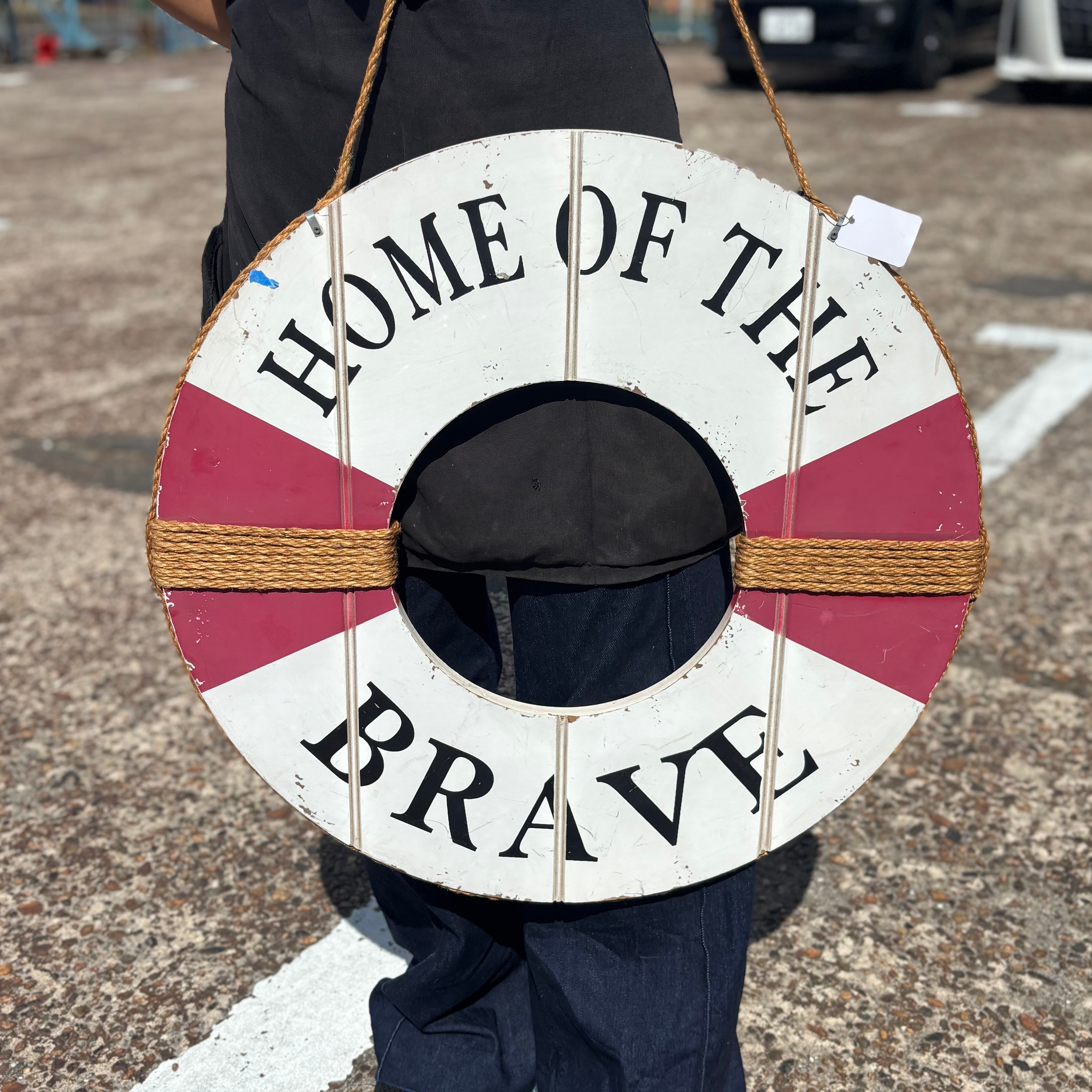 浮き輪 ヴィンテージ インテリア 雑貨 ディスプレイ 実物大 ライフセーバー VESPUCCI LIFE BUOY イタリア・アメリカヴィンテージ 浮き輪