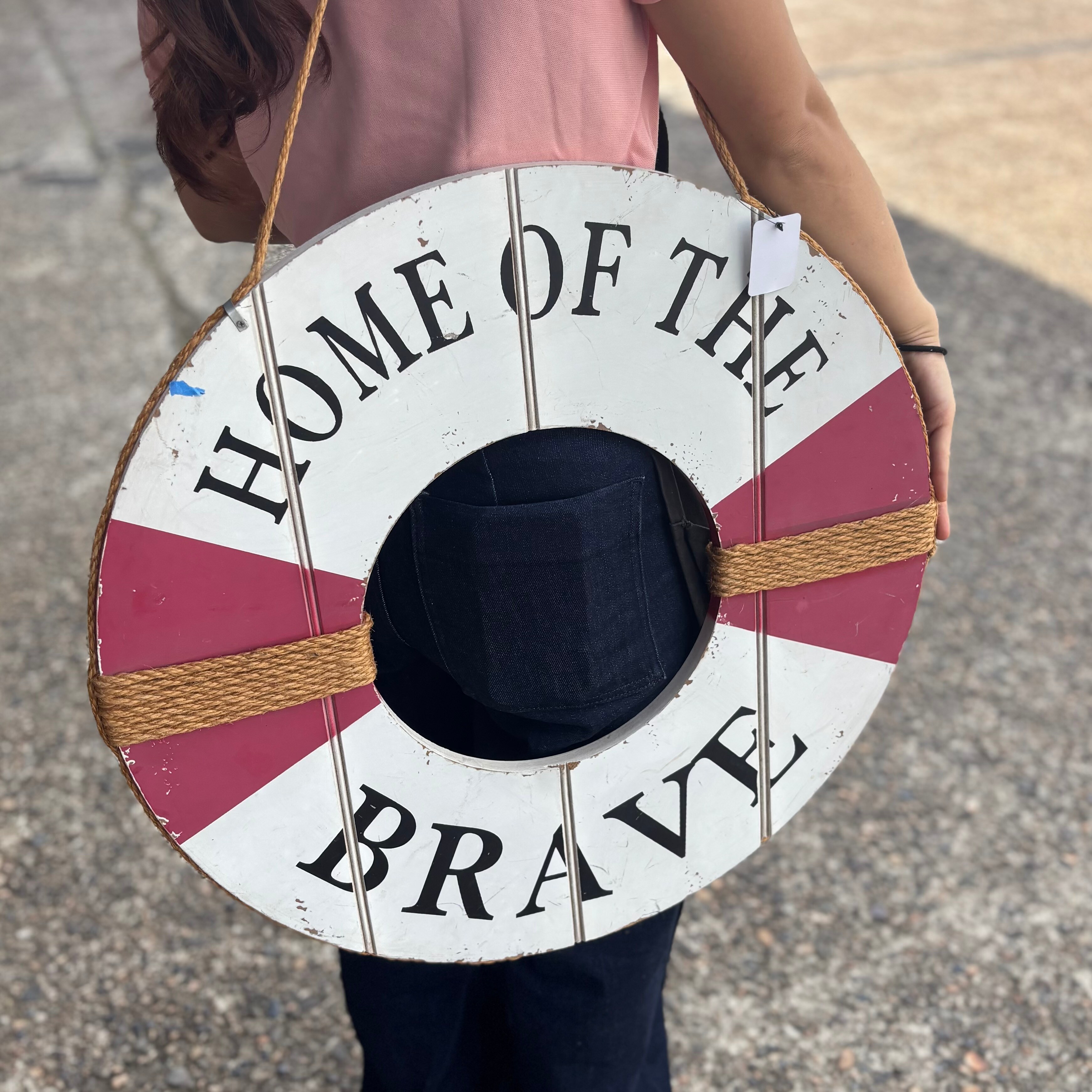 VintageHOME OF THE BRAVE Decorative Lifesaver