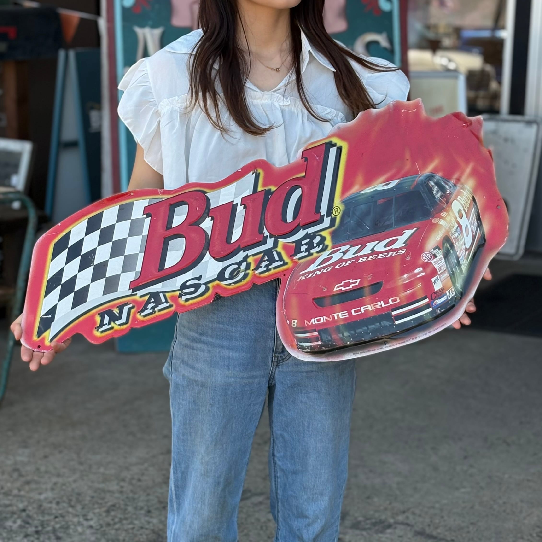 Budweiser NASCAR ヴィンテージメタルサイン