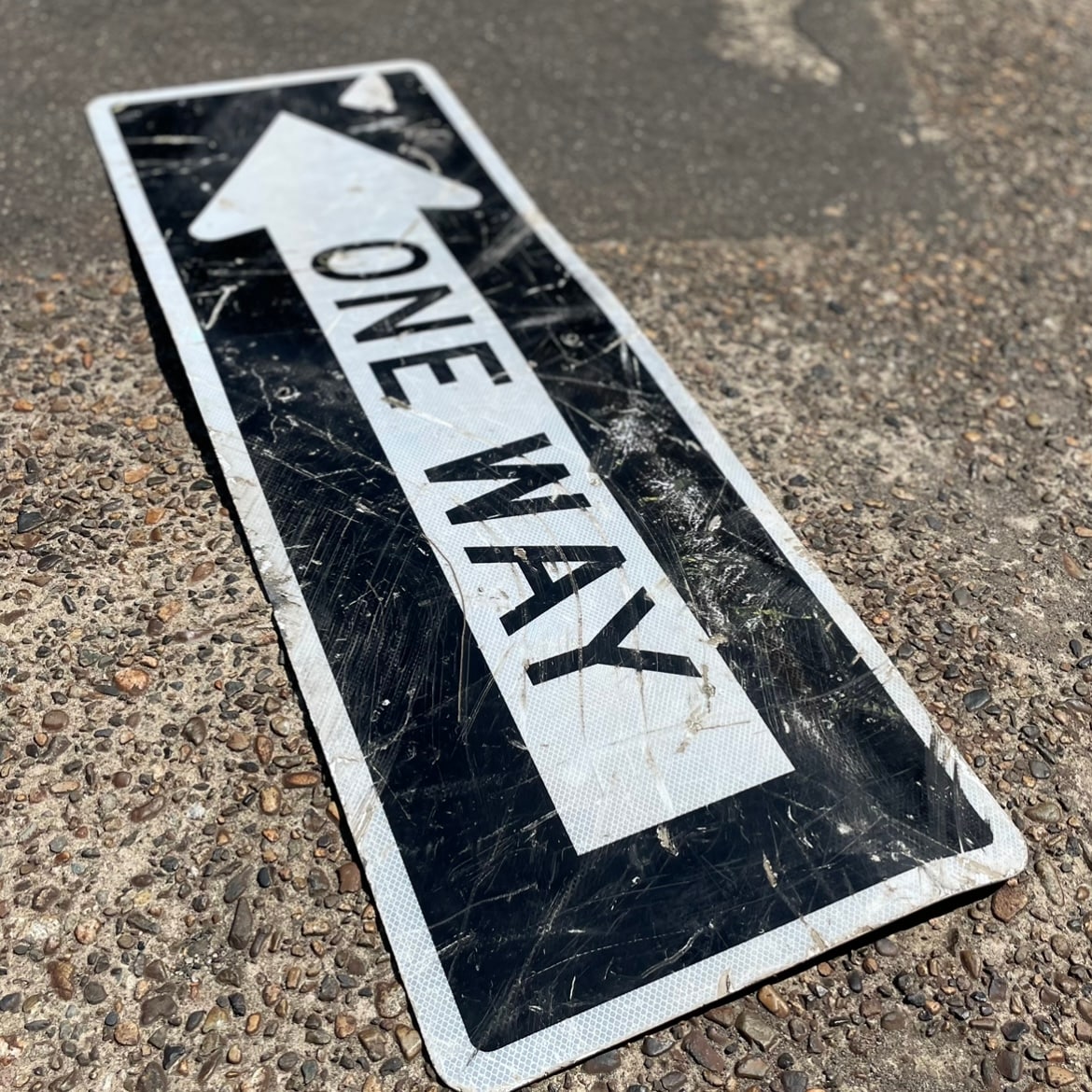 USA 巨大ONE WAY看板 H様専用】BIG Size!! U.S Vintage Road Sign “ONE WAY”