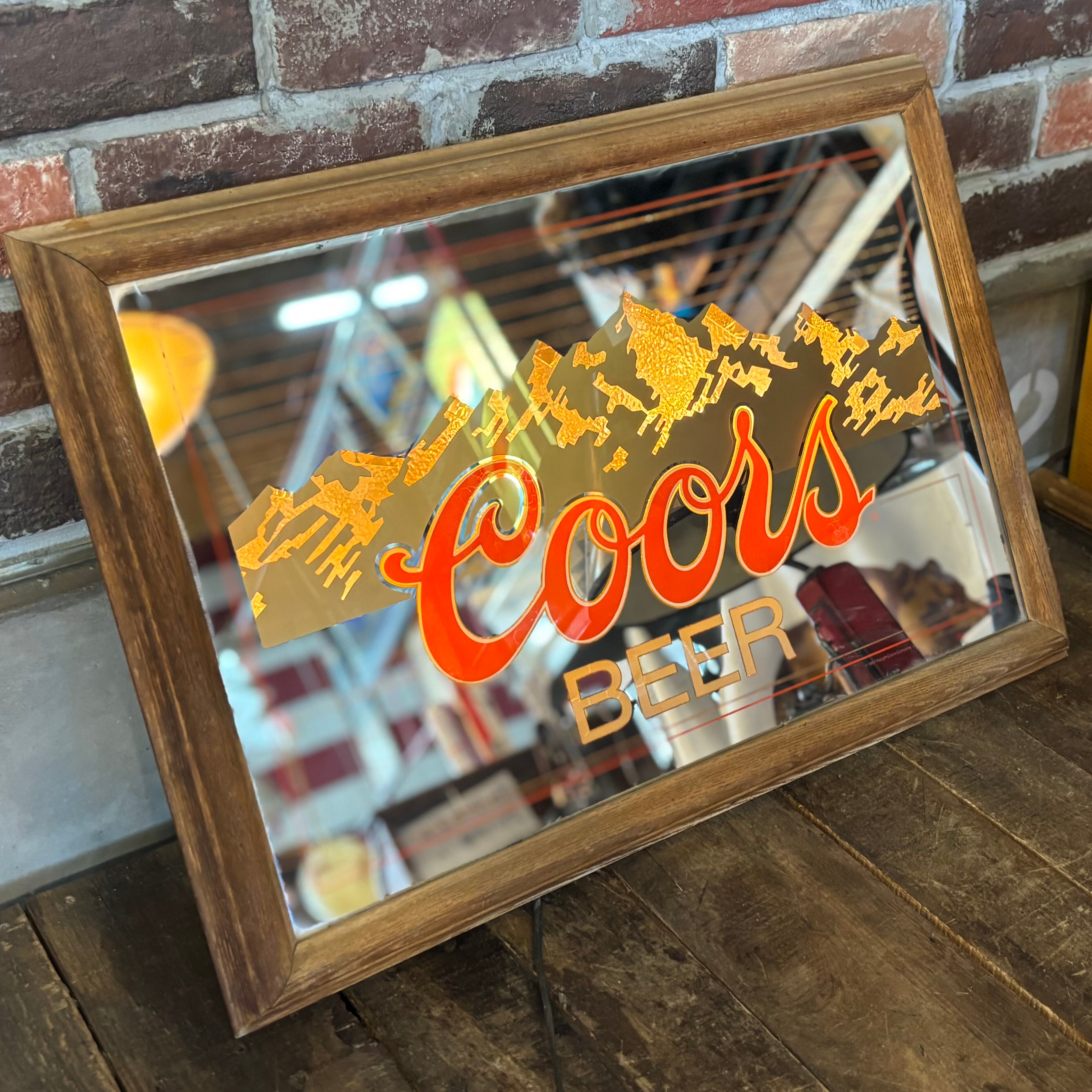 ★超希少 ビンテージ COORS クアーズ 壁掛け ビアサイン アメリカ雑貨 希少 美品 Coors クアーズ ウルフサイン 抜群のインパクト /看板