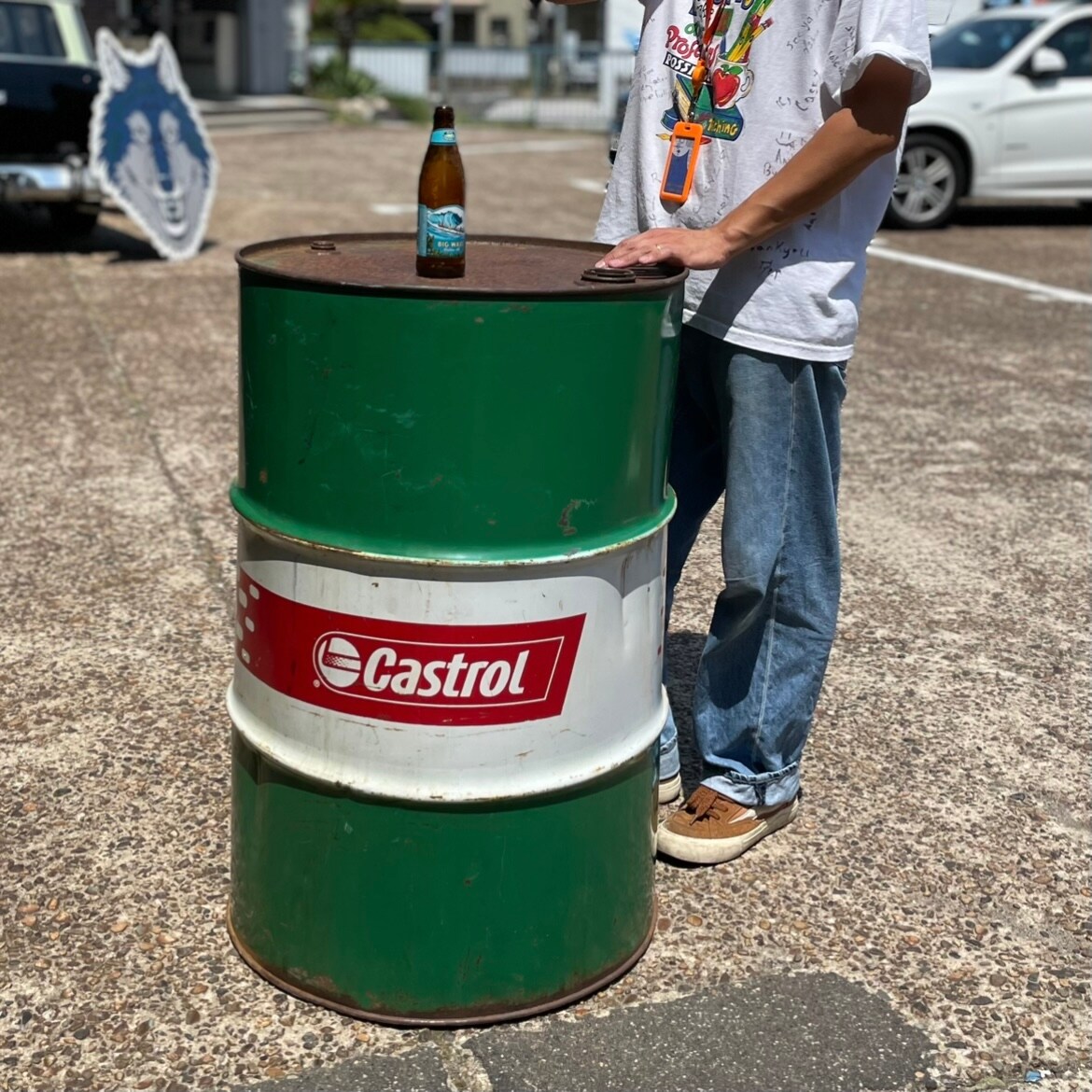 U.S Vintage Castro Oil Drum Can