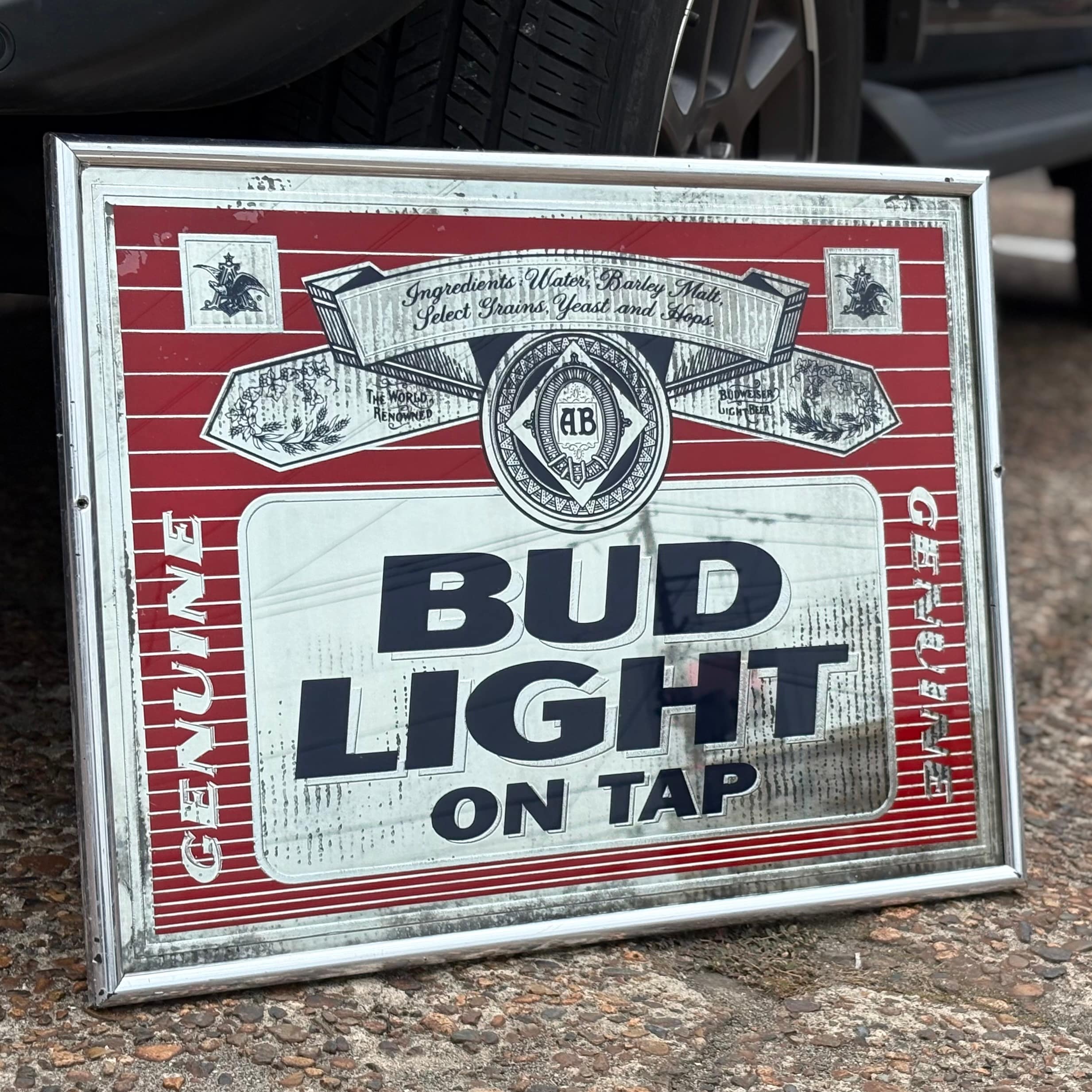BUD LIGHTビンテージパブミラー