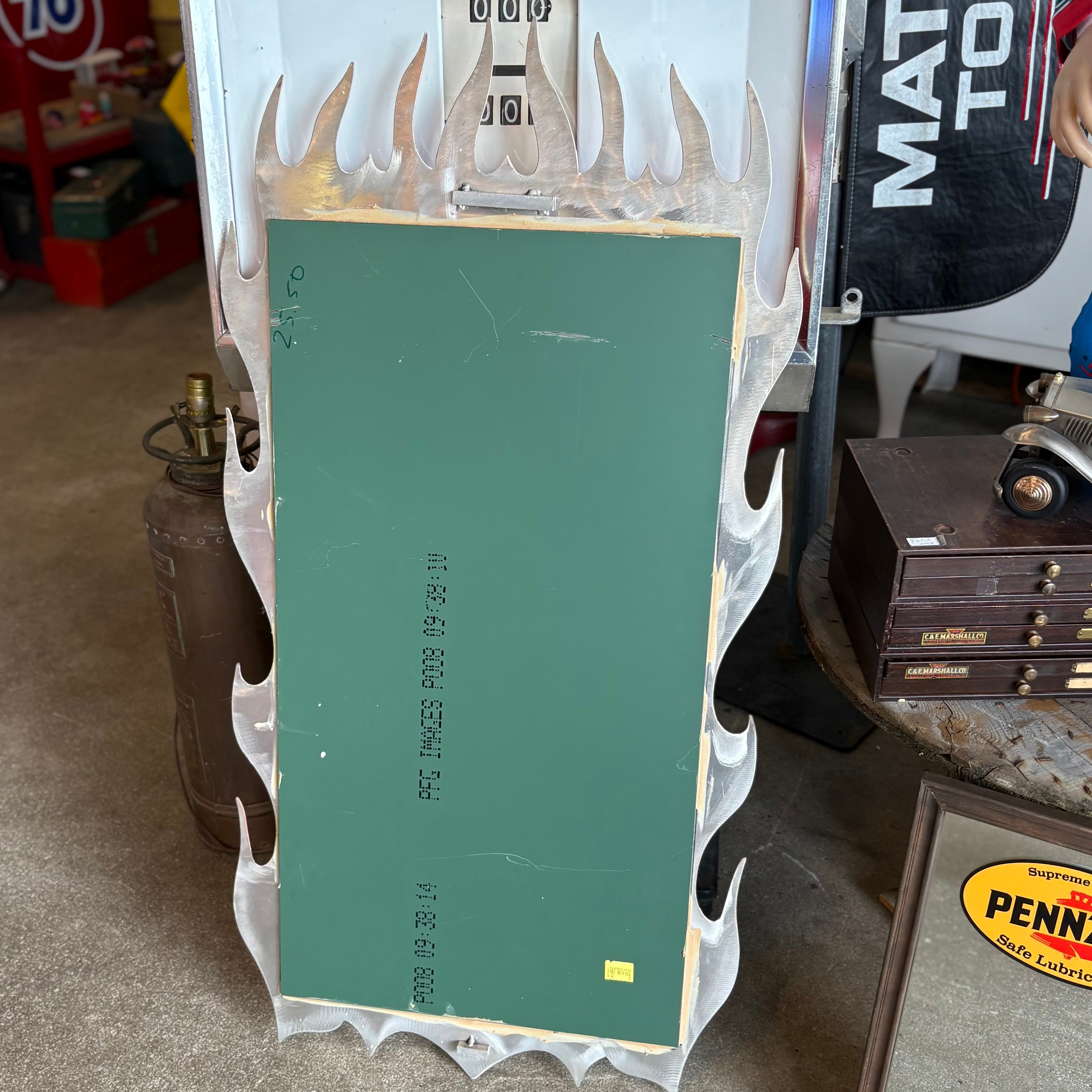 アトランタ・ファルコンズ ウォールミラー 希少品 ヴィンテージ Vintage ファイヤーデザイン壁掛けミラー