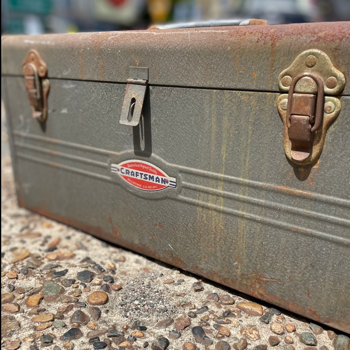 US 60'sビンテージ　ツールボックス　小物入れアドバタイジング　パーツケース US 60'sビンテージ ツールボックス 小物入れアドバタイジング