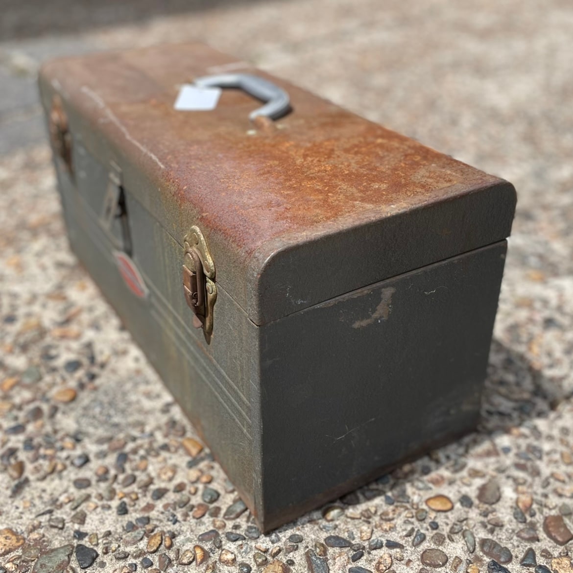 US 60'sビンテージ　ツールボックス　小物入れアドバタイジング　パーツケース US 60'sビンテージ ツールボックス 小物入れアドバタイジング