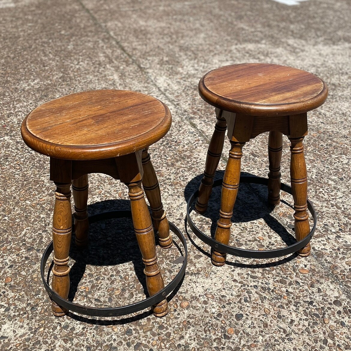 アメリカ輸入品　ヴィンテージ　アンティーク　スツール WOOD STOOL ウッドスツール Point No.39 ポイントナンバー39