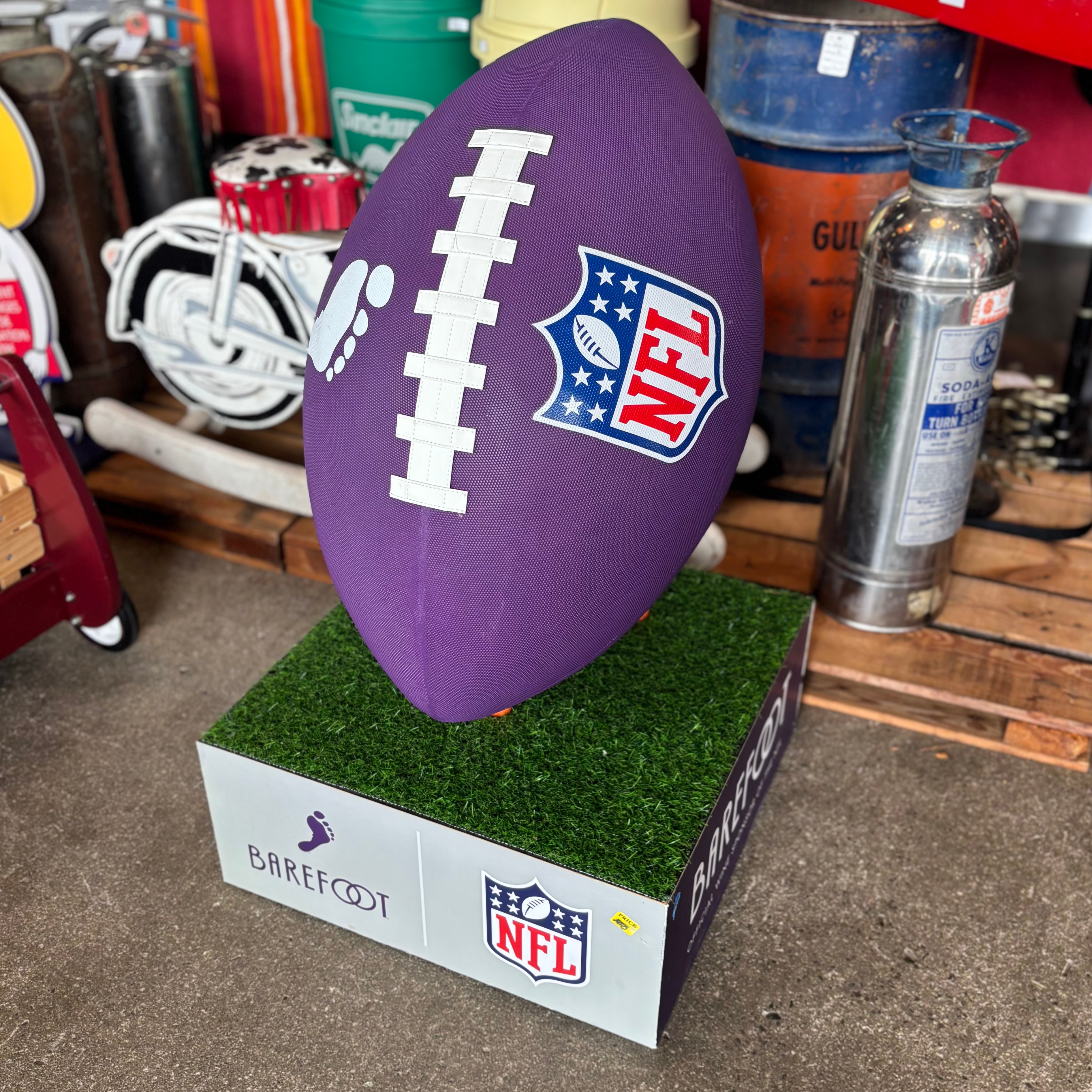 Barefoot × NFL Oversized Football Display