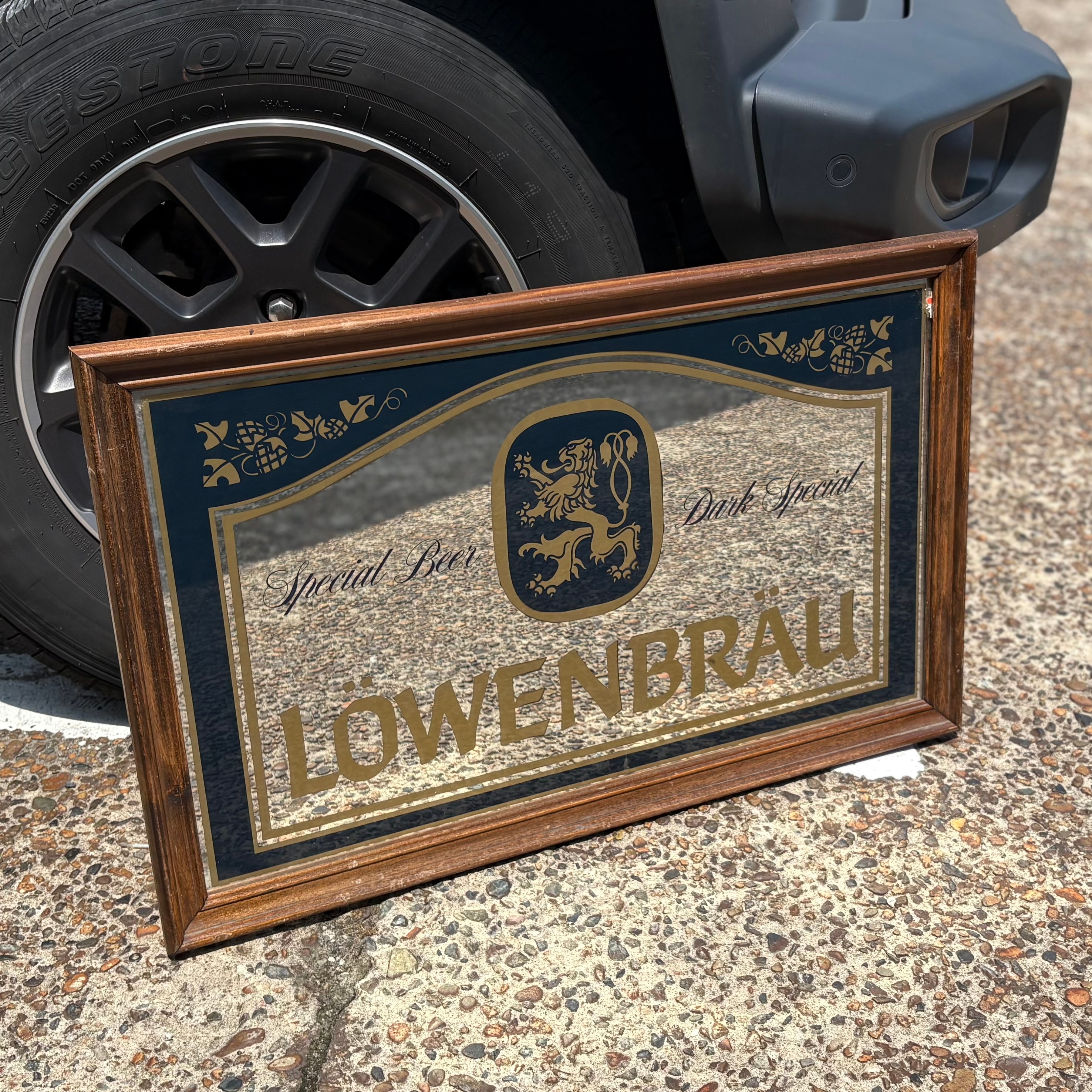 Löwenbräu ビンテージミラー Löwenbräu ビンテージミラー