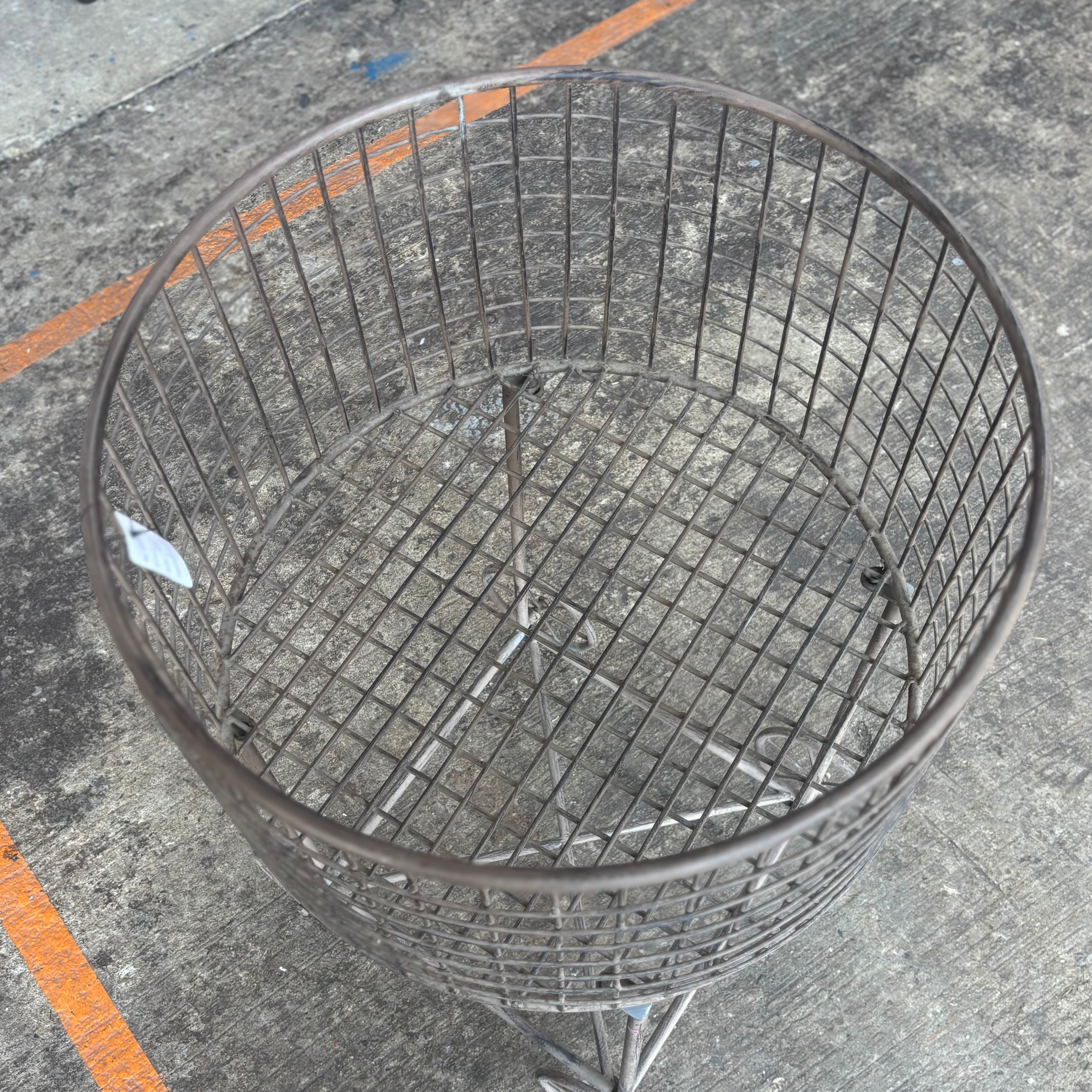 Vintage Wire Basket Stand