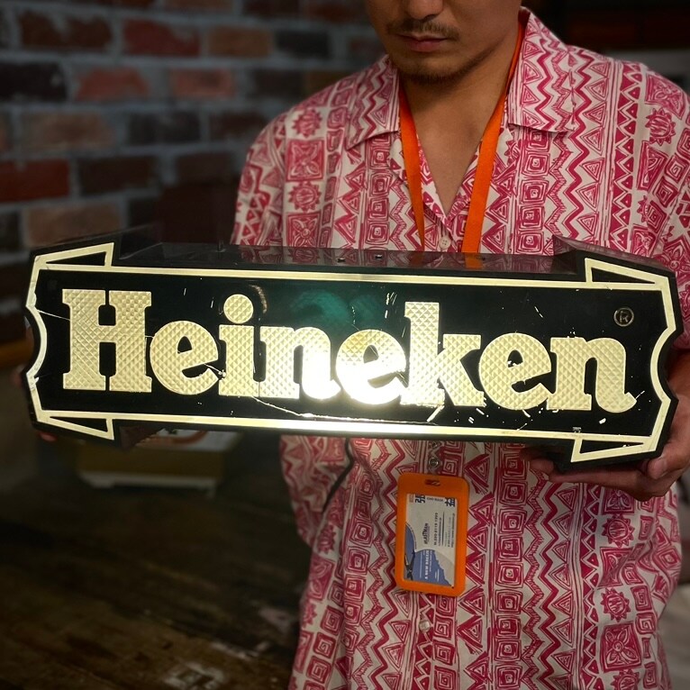 Heineken ハイネケン　電飾　ビンテージ ハイネケン ビンテージ ネオン サイン ビール 電飾 看板 ライト