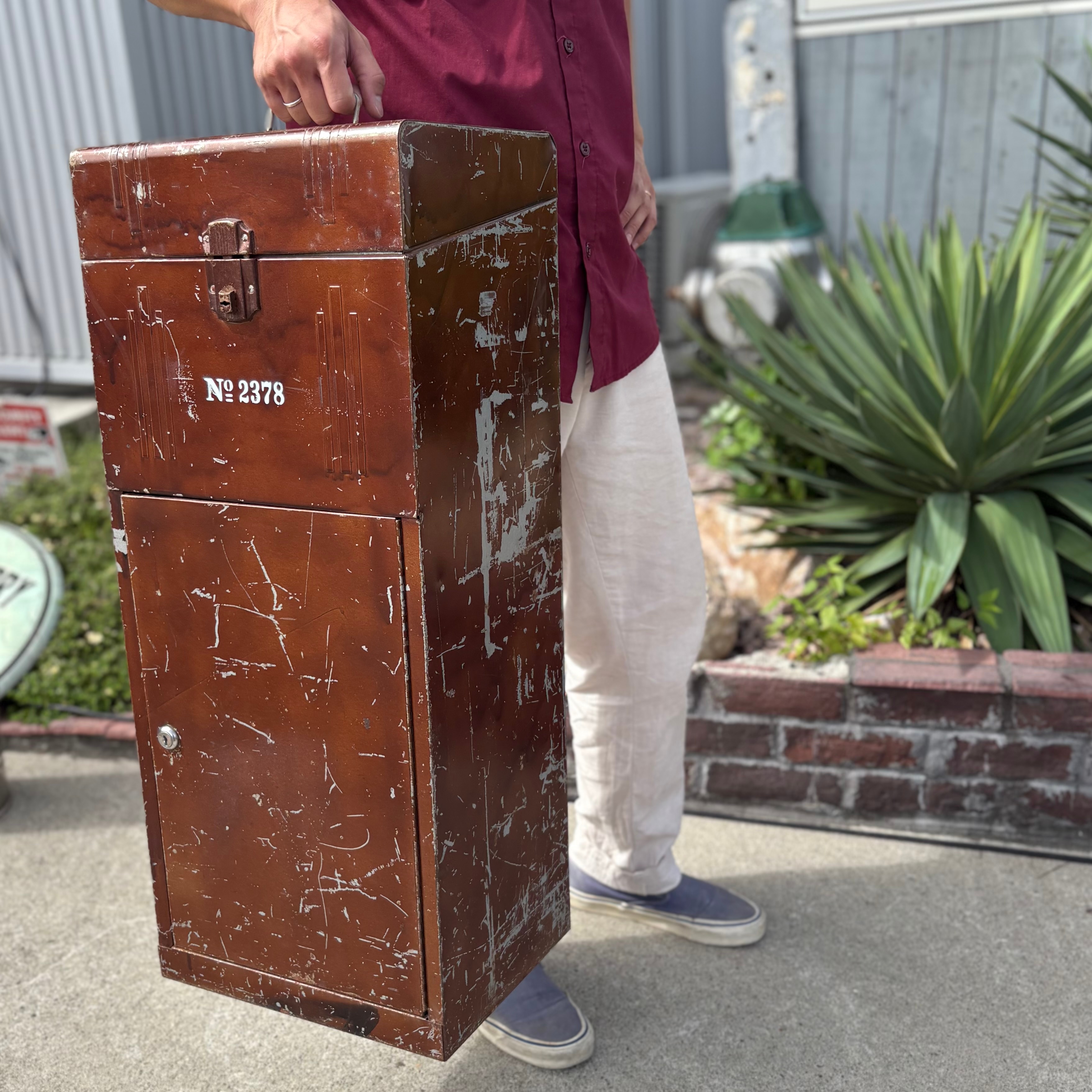 Vintage Steel Cabinet | Industrial Toolbox