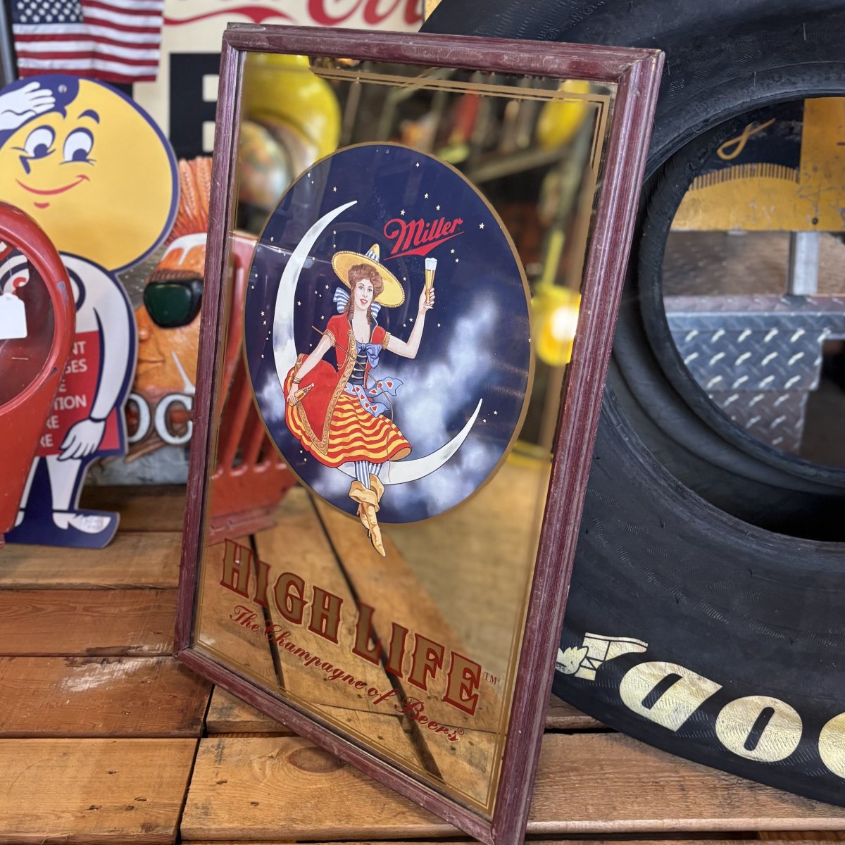 Miller High Life Vintage Mirror Sign