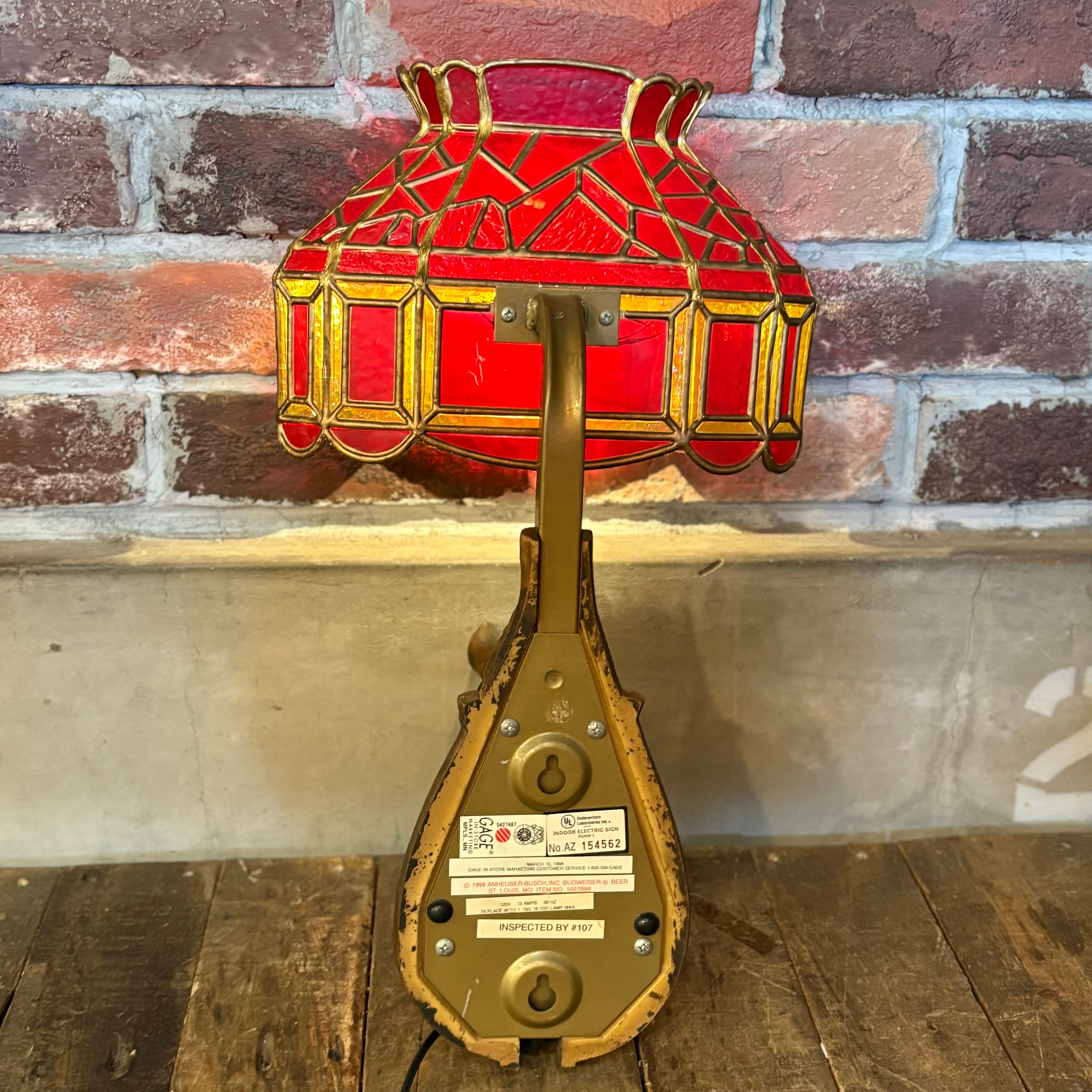 Budweiser Vintage like a Stained Glass Wall Lamp