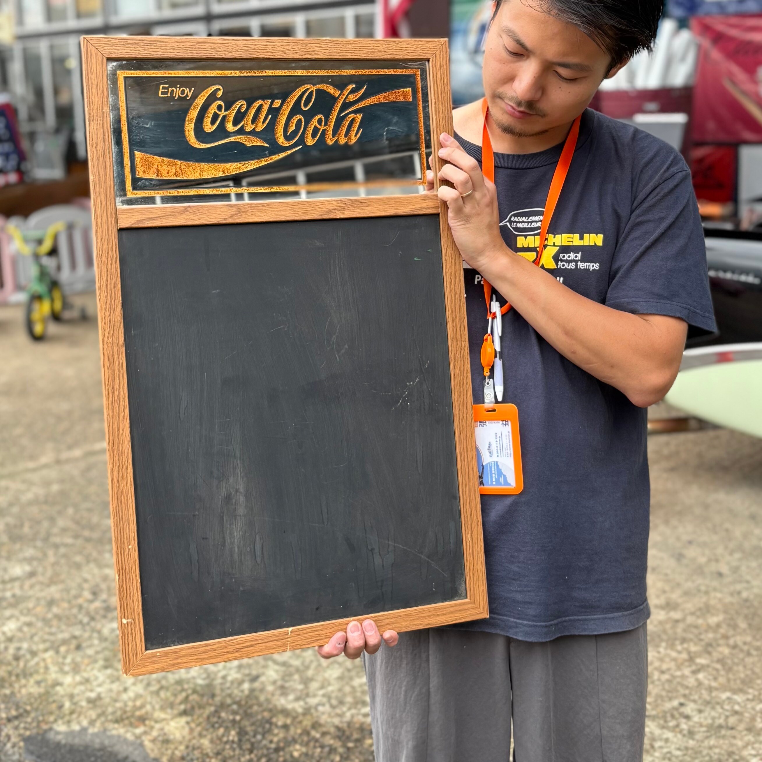 Coca-Cola ヴィンテージ黒板看板 ウェルカムボード　メニューボード Coca-Cola チョークボード メニューボード Coca-Cola ヴィンテージ黒板