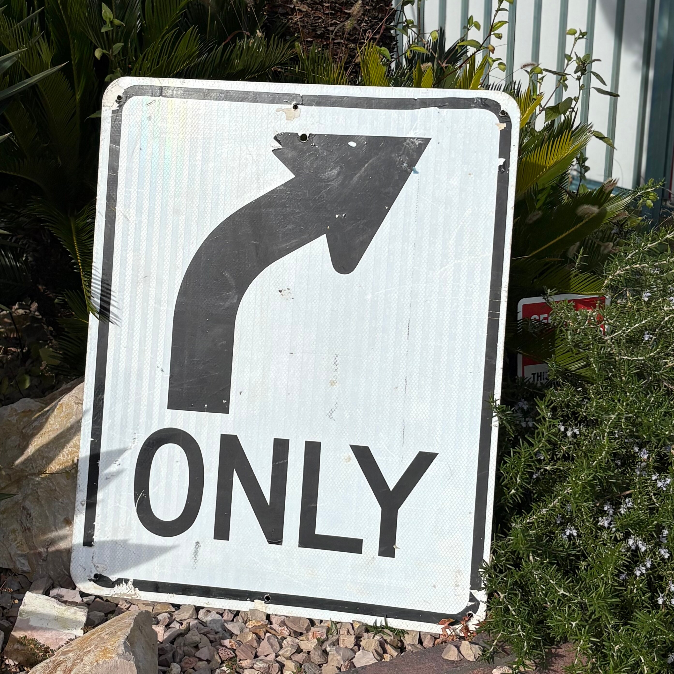 🚧 US Vintage Road Sign: 