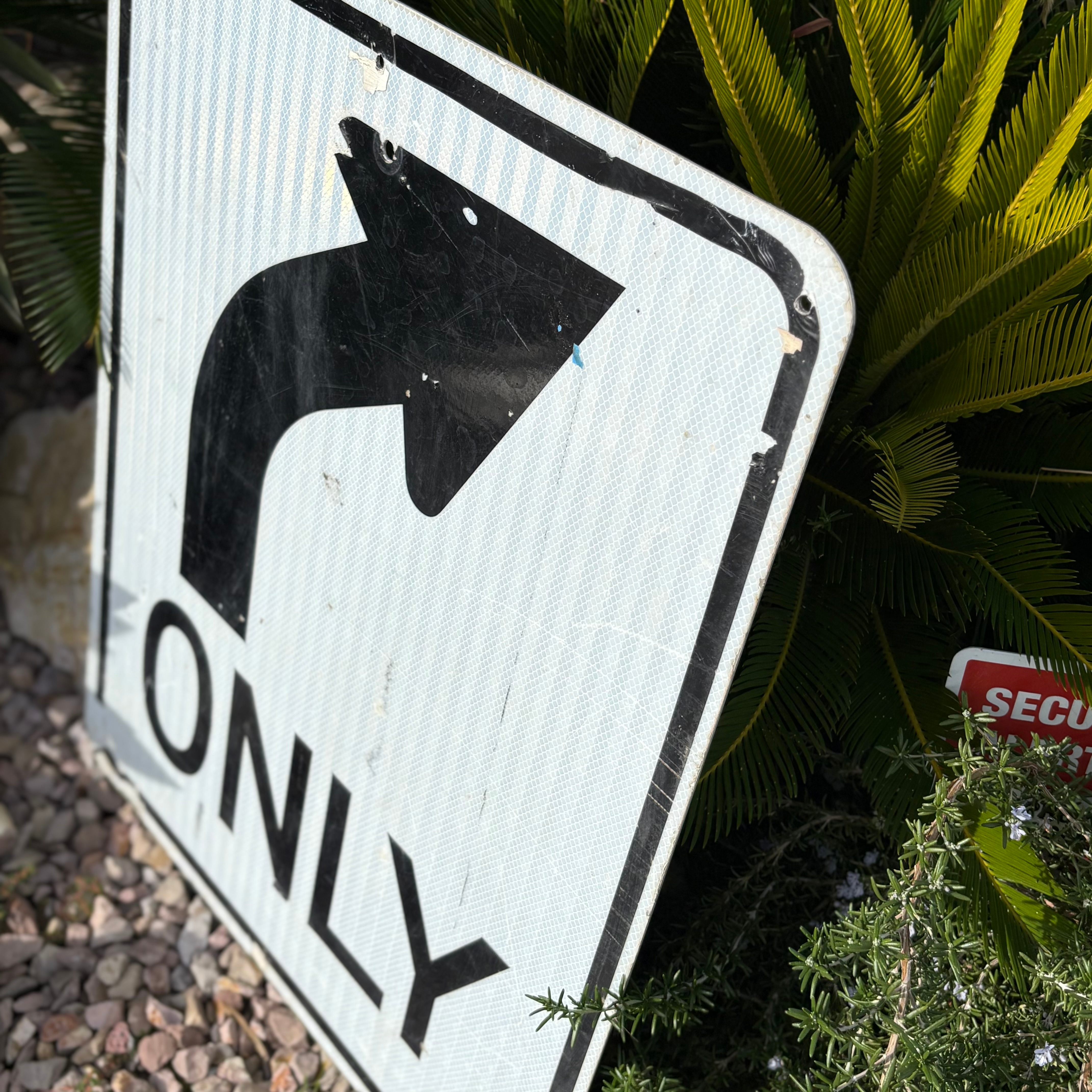 🚧 US Vintage Road Sign: 